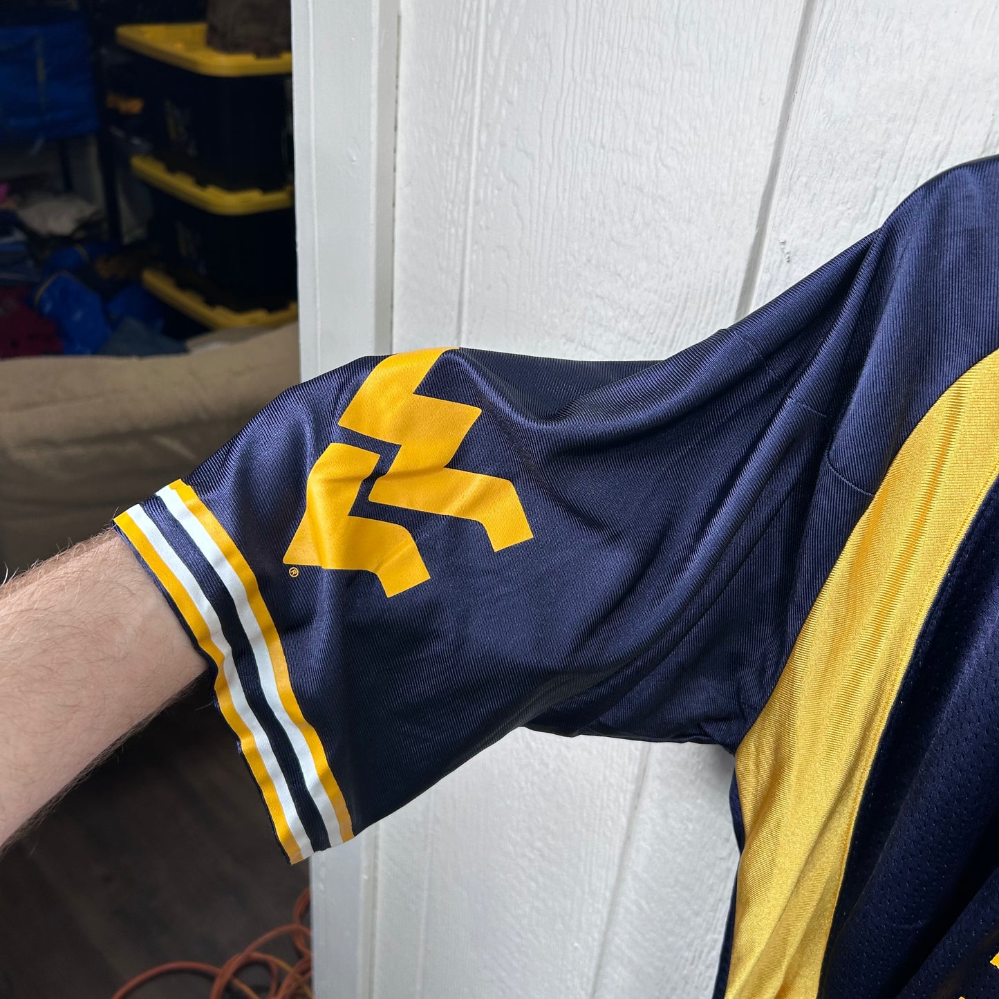 Y2K Nike WVU Football Navy Pat White Jersey (XL)