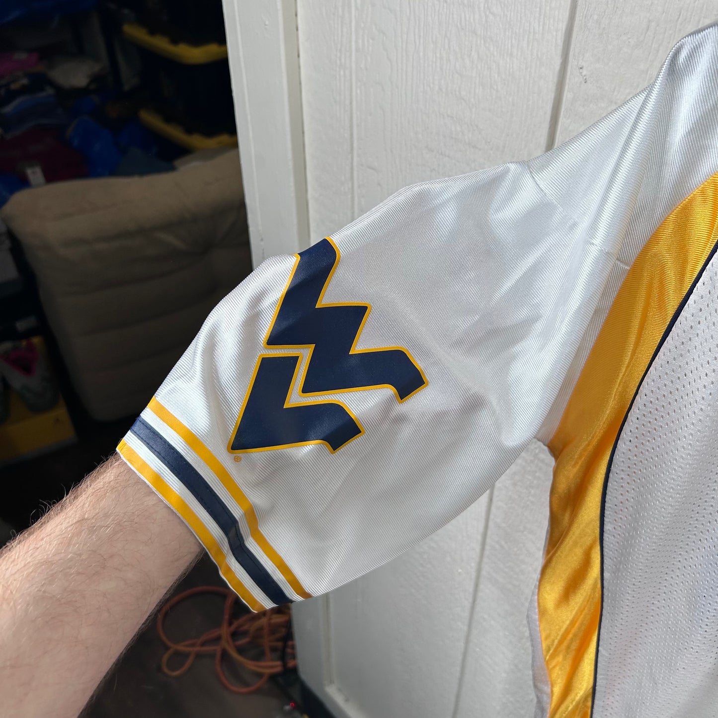 Y2K Nike WVU Mountaineers Steve Slayton Jersey (XL)