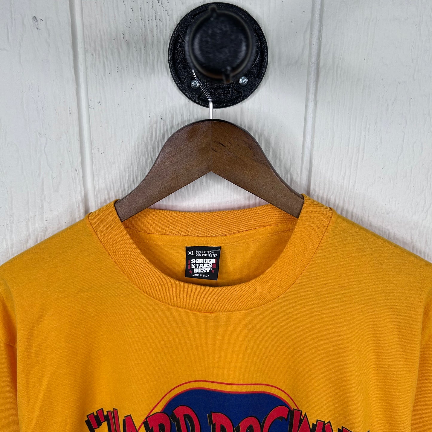 Vintage 90's WVU Mountaineers Hard Rock Graphic Tee (XL)