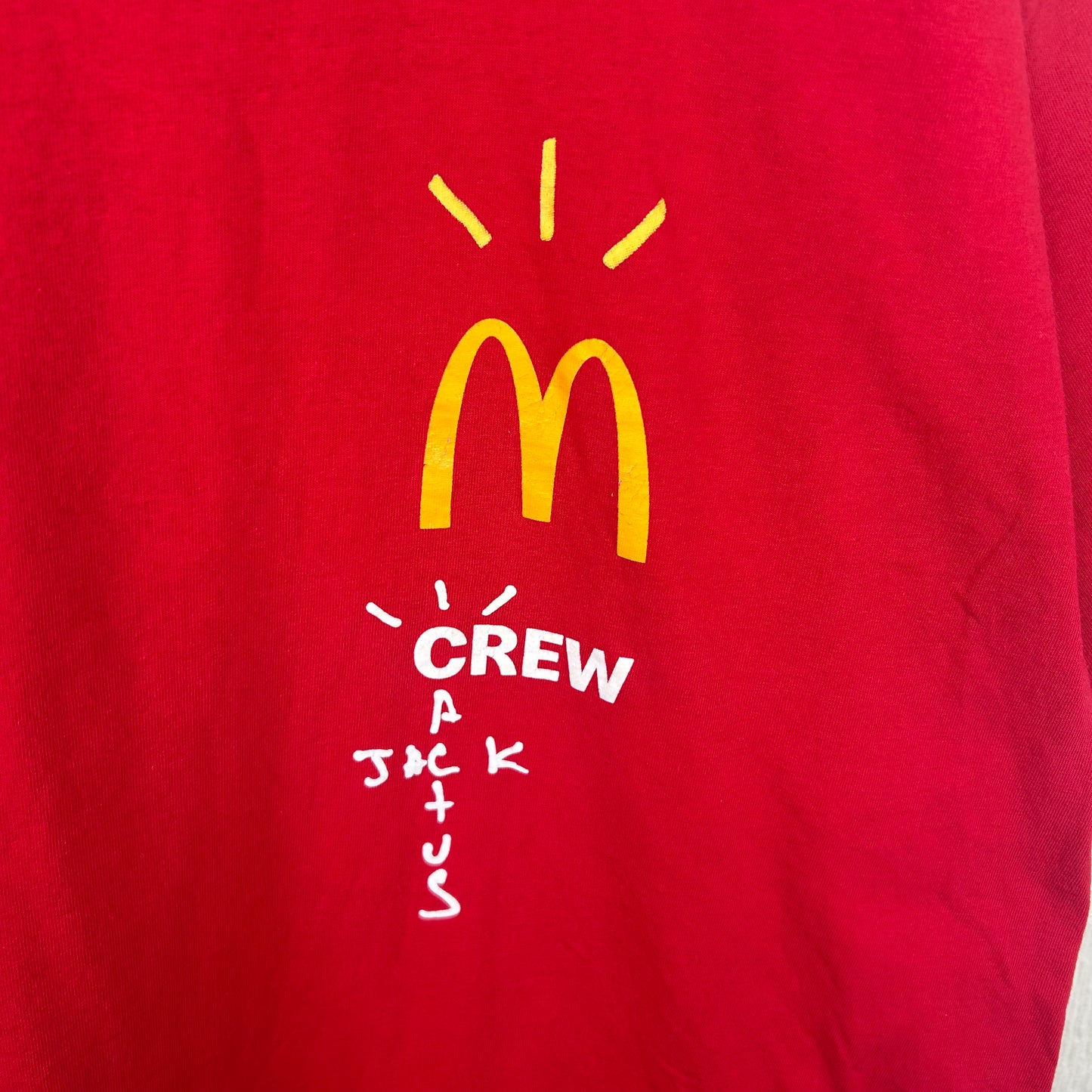 Mcdonald's x Travis Scott Cactus Jack Crewneck Graphic Tee (XXL)