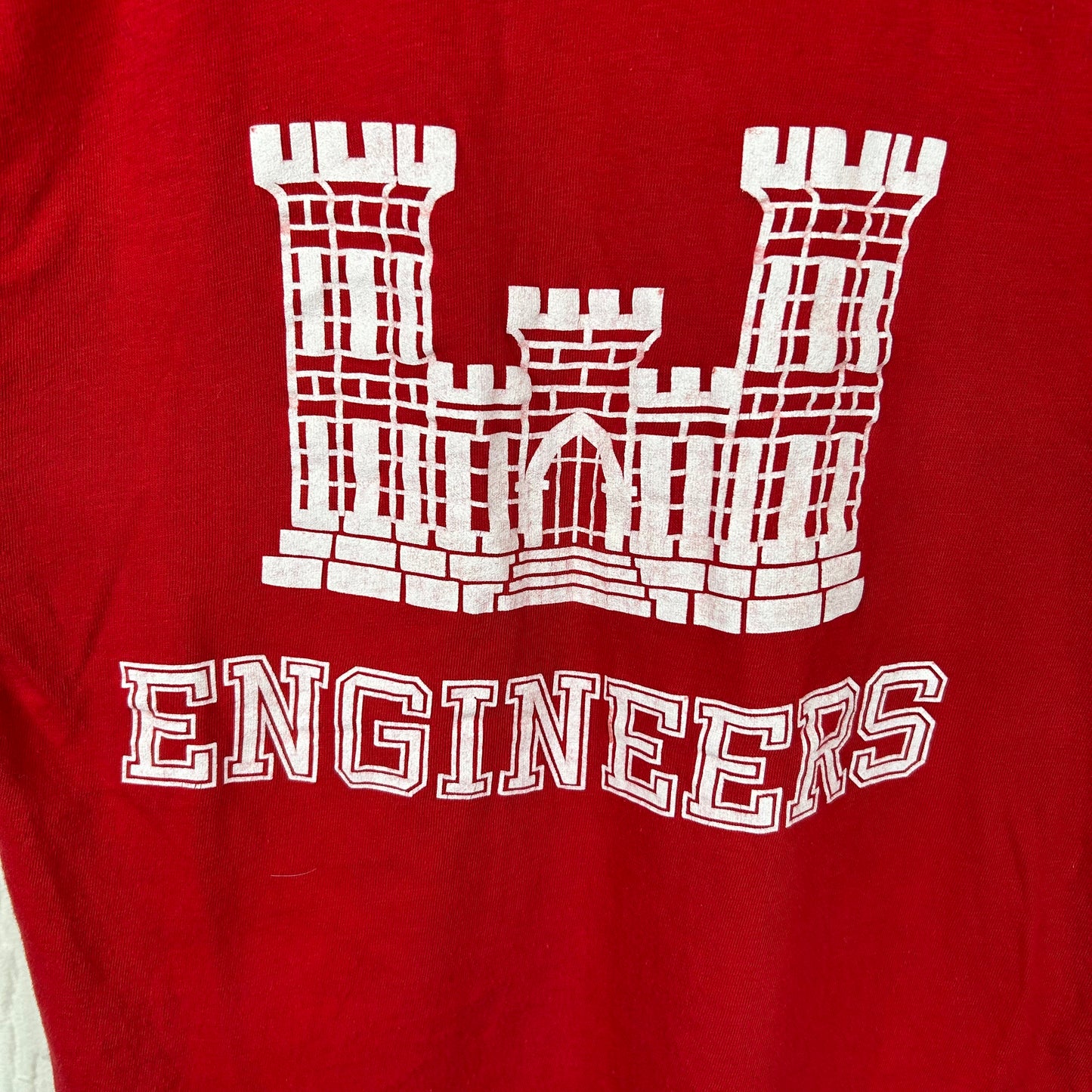 Vintage 70's Engineers College Campus Men's Baby Tee (M)