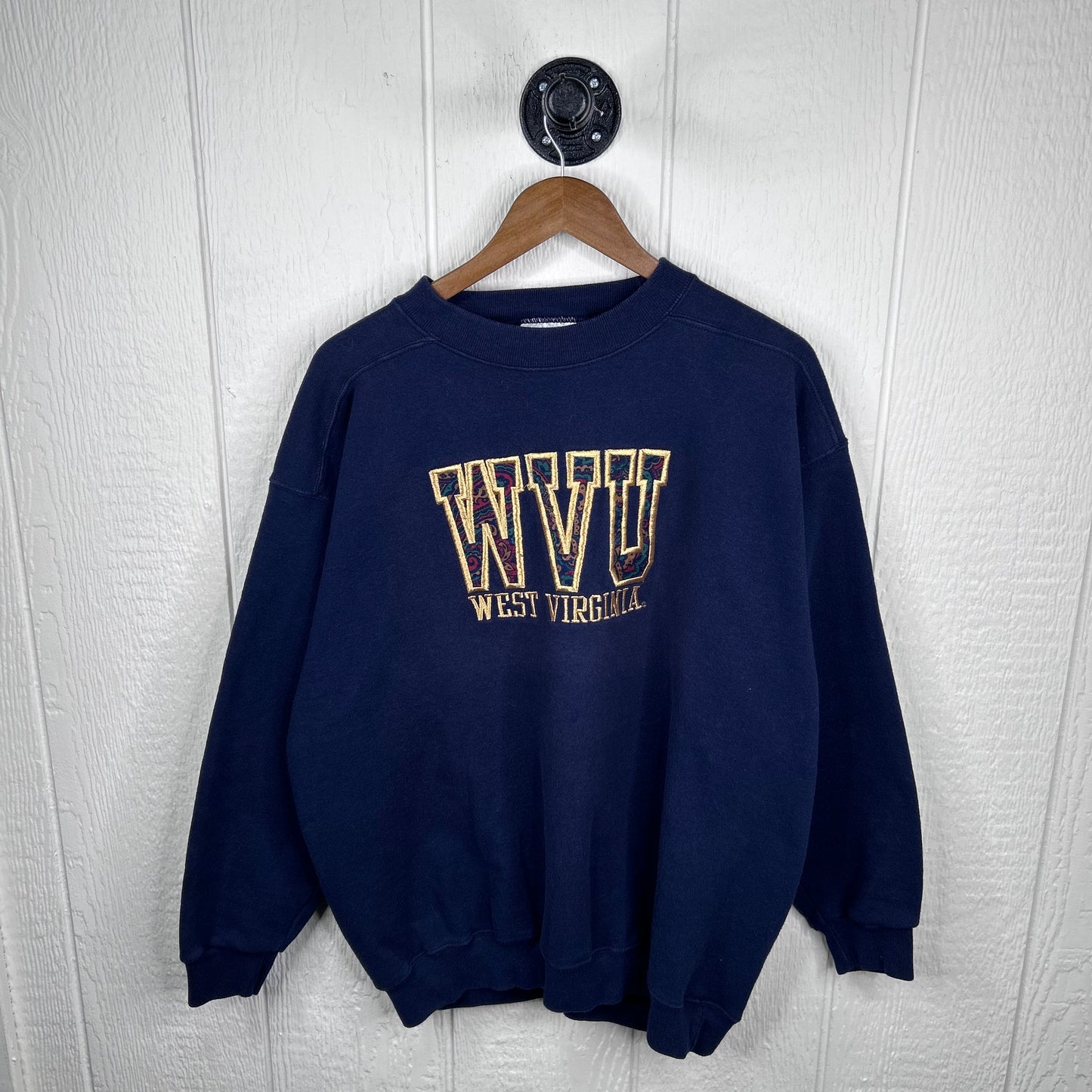 Vintage 90's West Virginia Mountaineers Paisley Crewneck (XL)