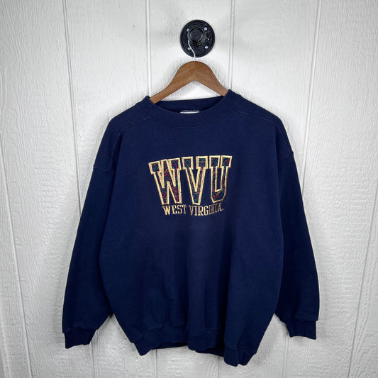 Vintage 90's West Virginia Mountaineers Paisley Crewneck (XL)