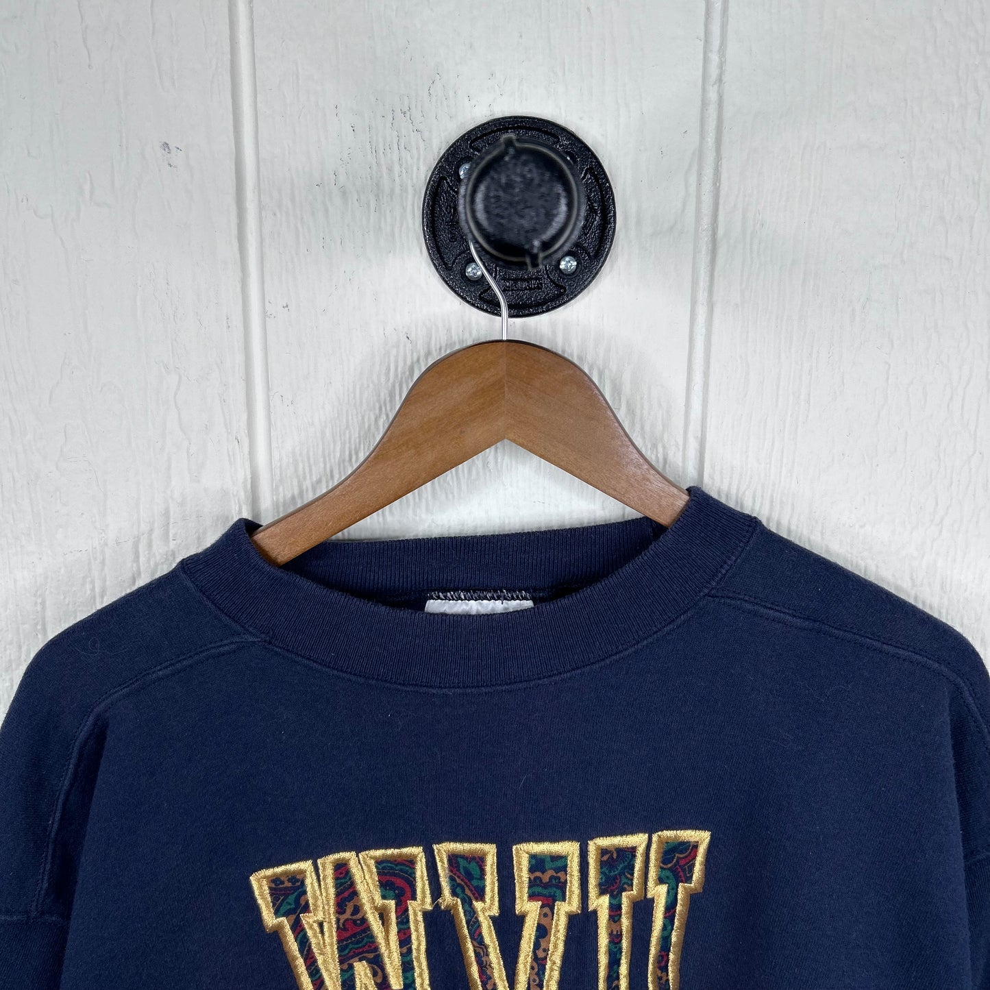 Vintage 90's West Virginia Mountaineers Paisley Crewneck (XL)