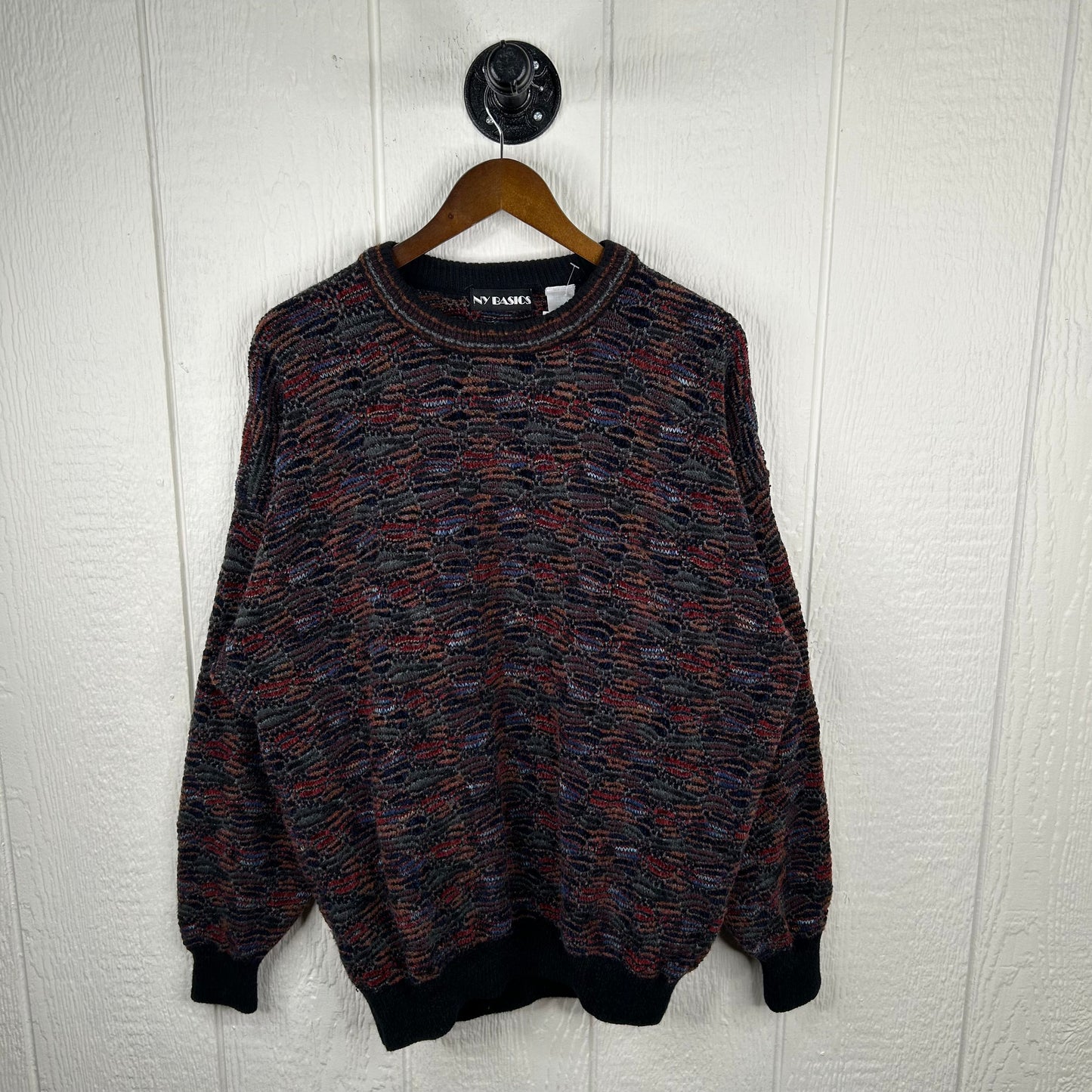 Vintage 90's Indie Style Knit Sweater (XL)