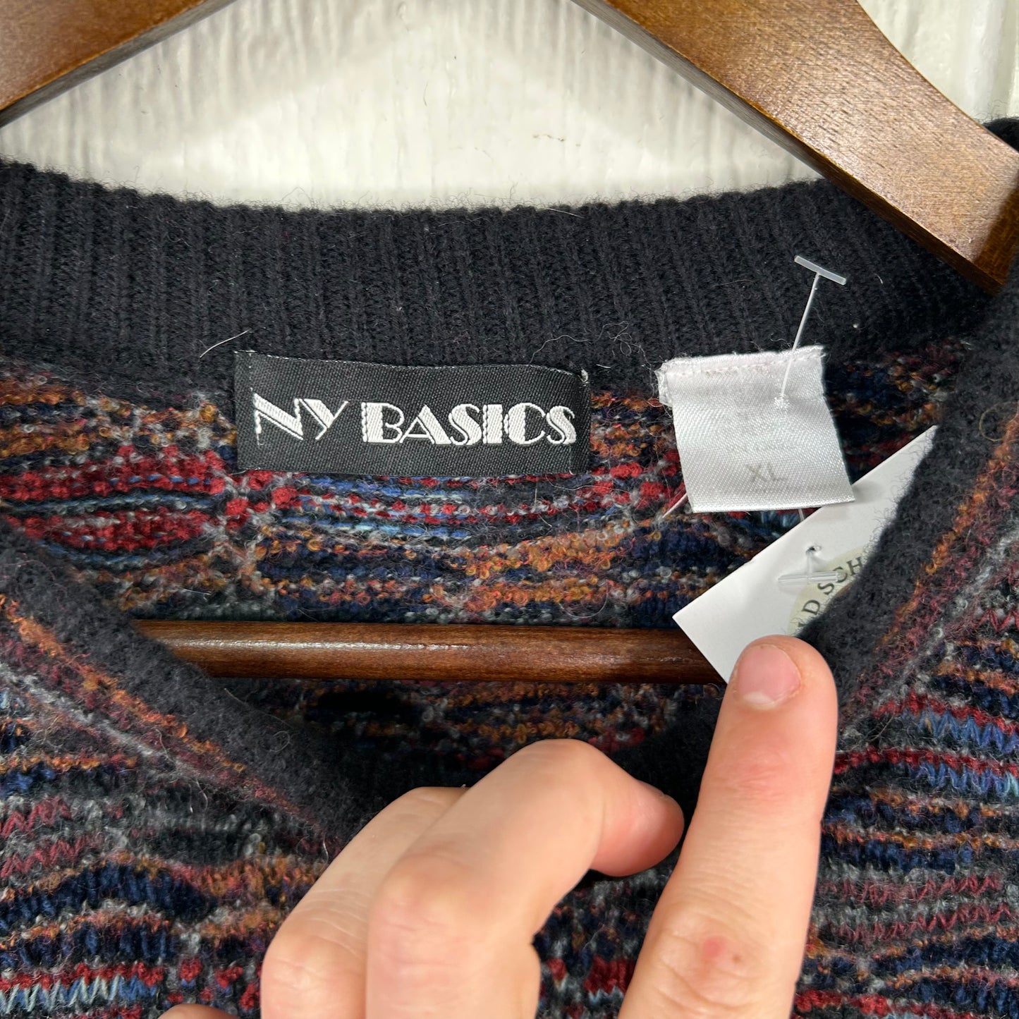Vintage 90's Indie Style Knit Sweater (XL)