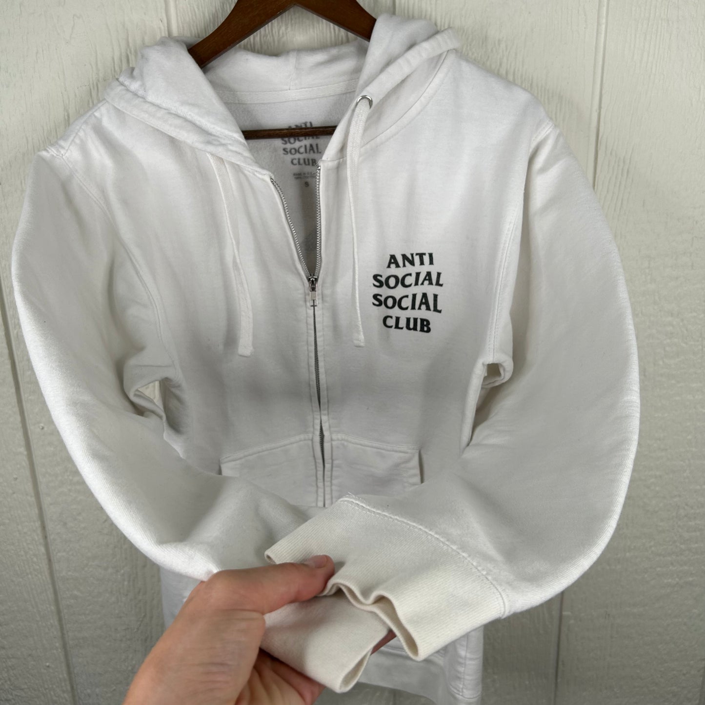 Modern 2016 Style Floral Anti Social Social Club Full-Zip Hoodie (S)