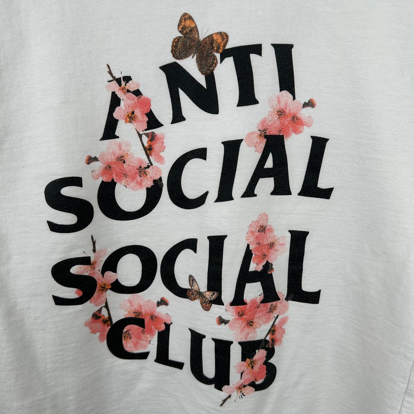 Modern 2016 Style Floral Anti Social Social Club Full-Zip Hoodie (S)