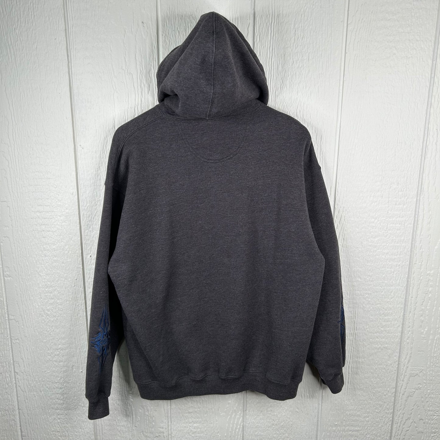 Y2K Embroidered Big Dog Sportswear Baggy Hoodie (M)