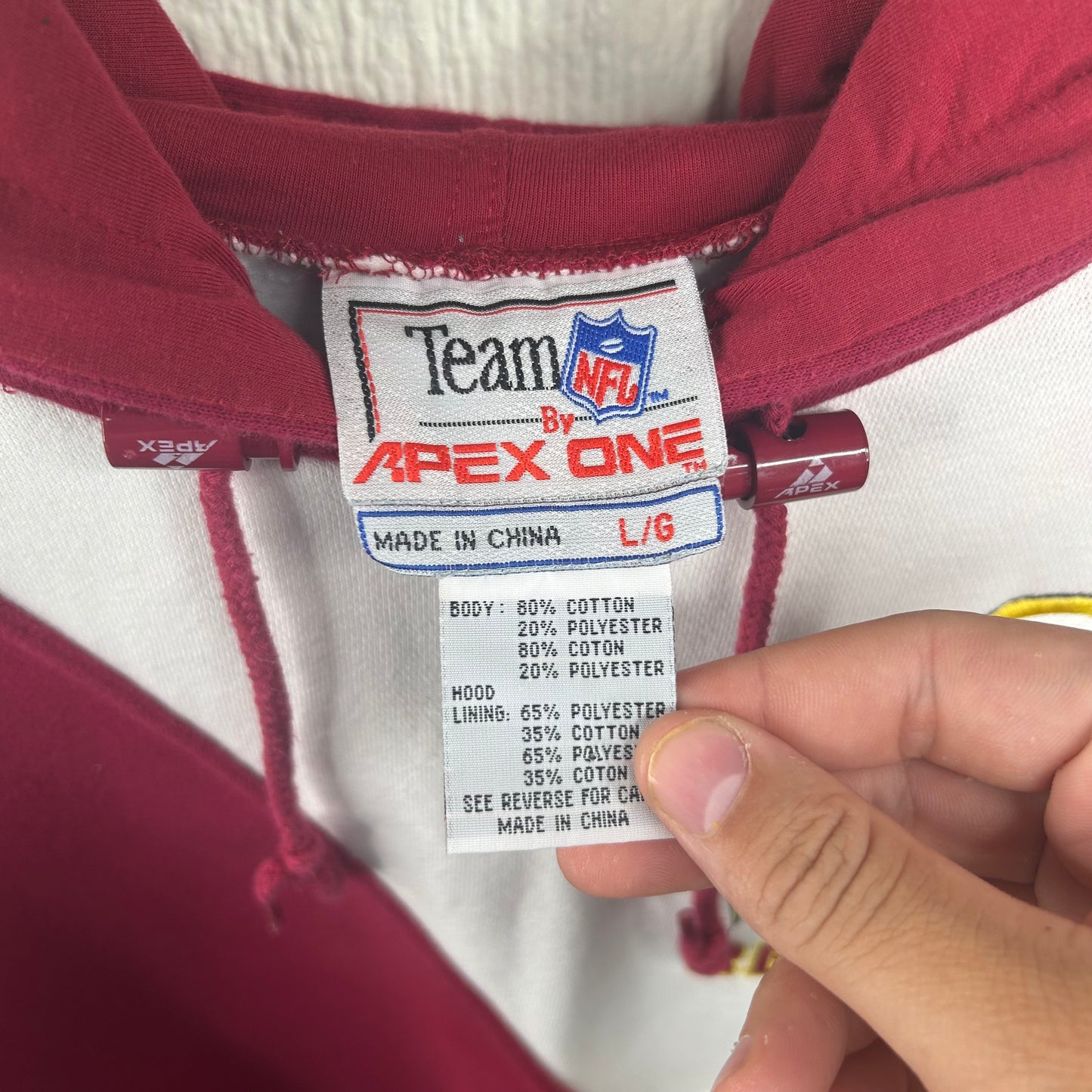 Vintage 90's Redskins Commanders Hoodie (L)