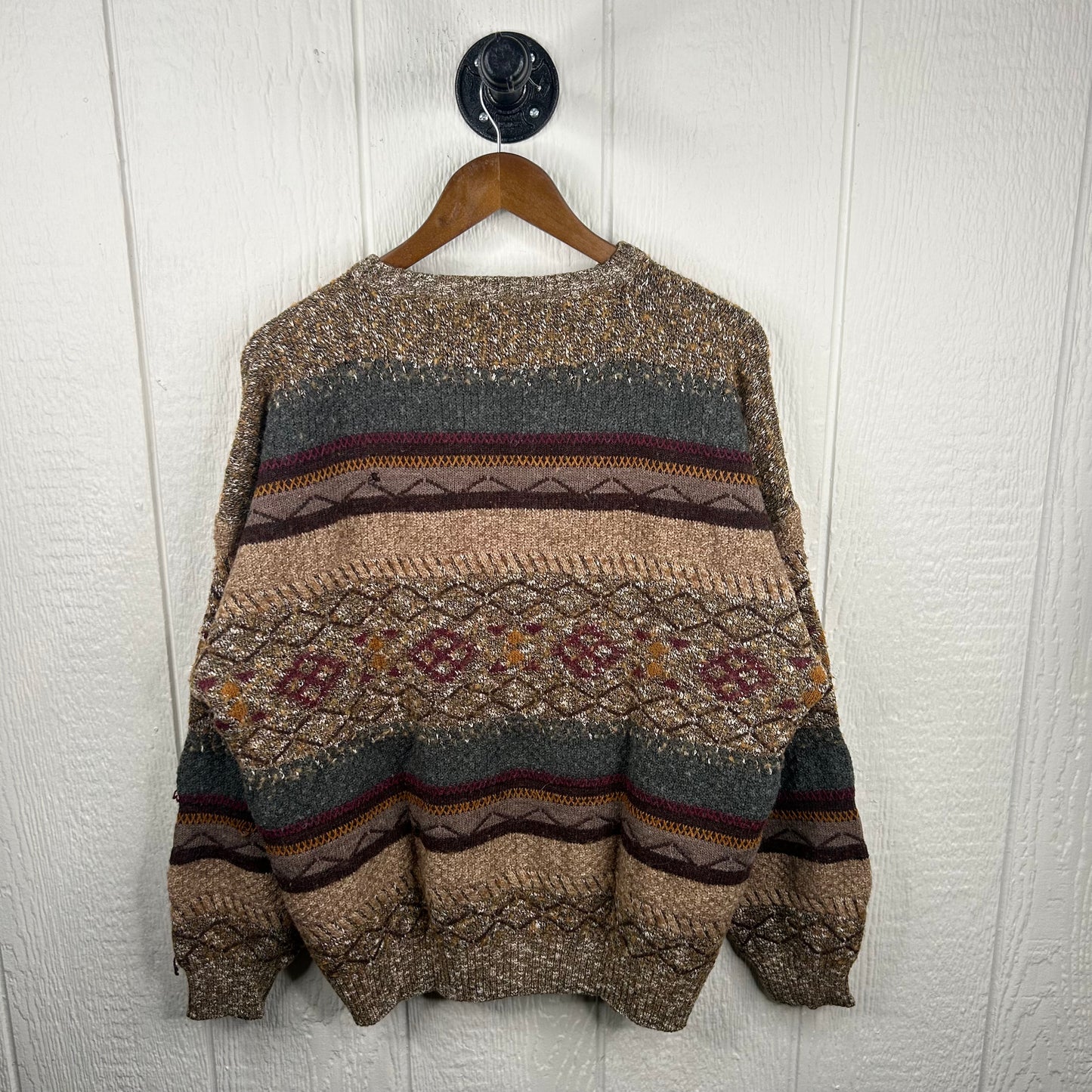 Vintage 90's Italian 3D Coogi Style Sweater (L)