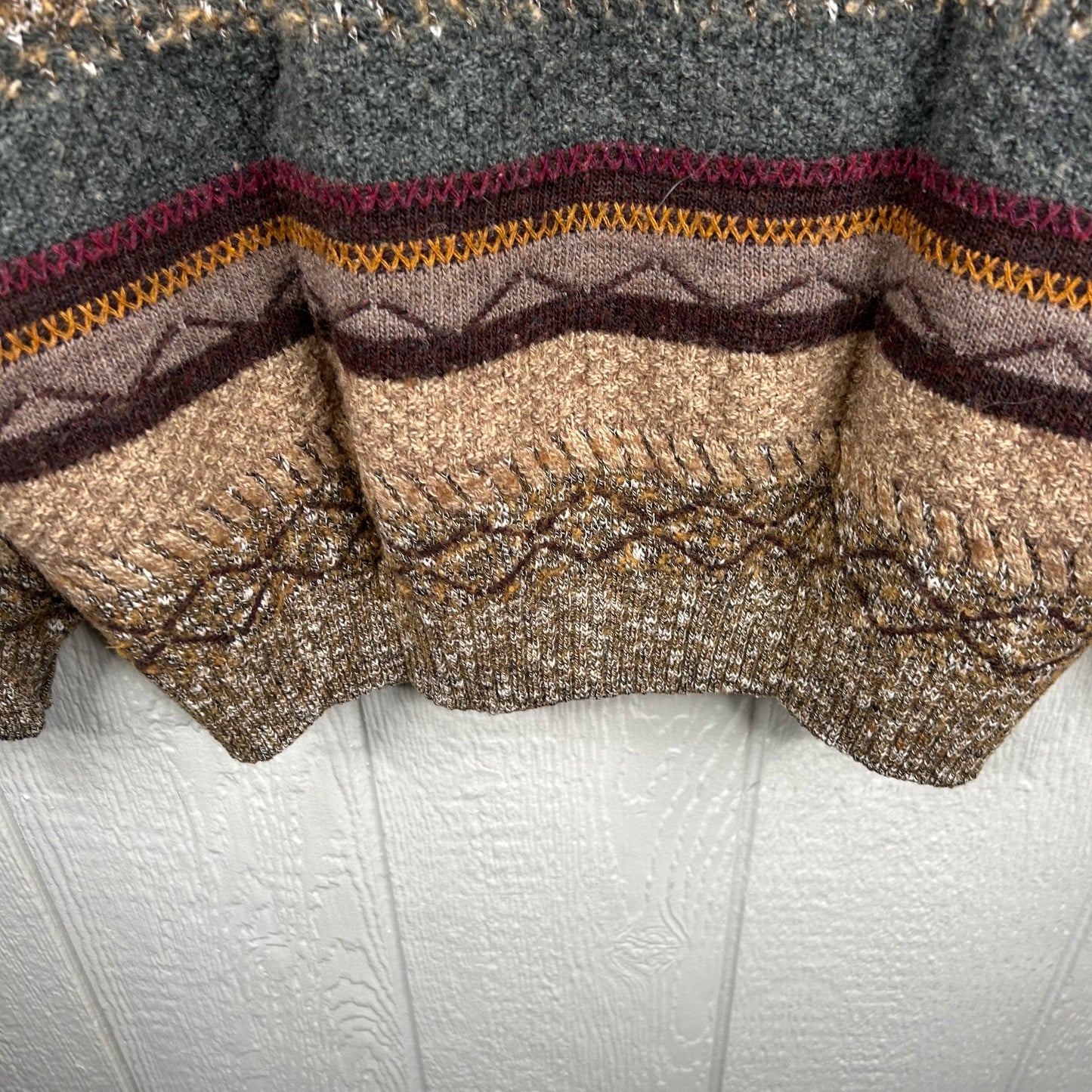 Vintage 90's Italian 3D Coogi Style Sweater (L)