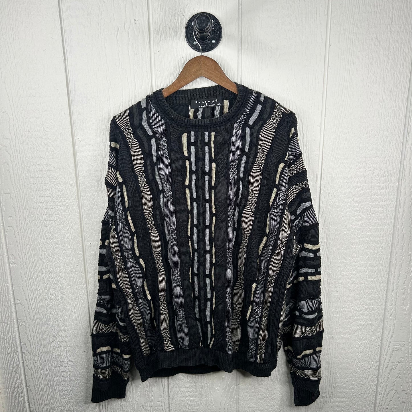 Vintage 90's 3D Knit Coogi Style Sweater (XL)