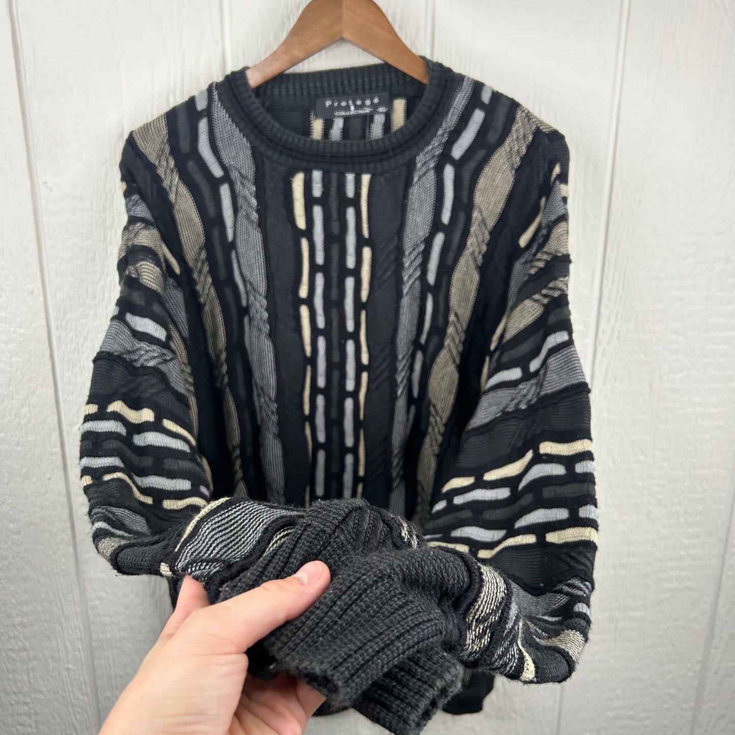 Vintage 90's 3D Knit Coogi Style Sweater (XL)