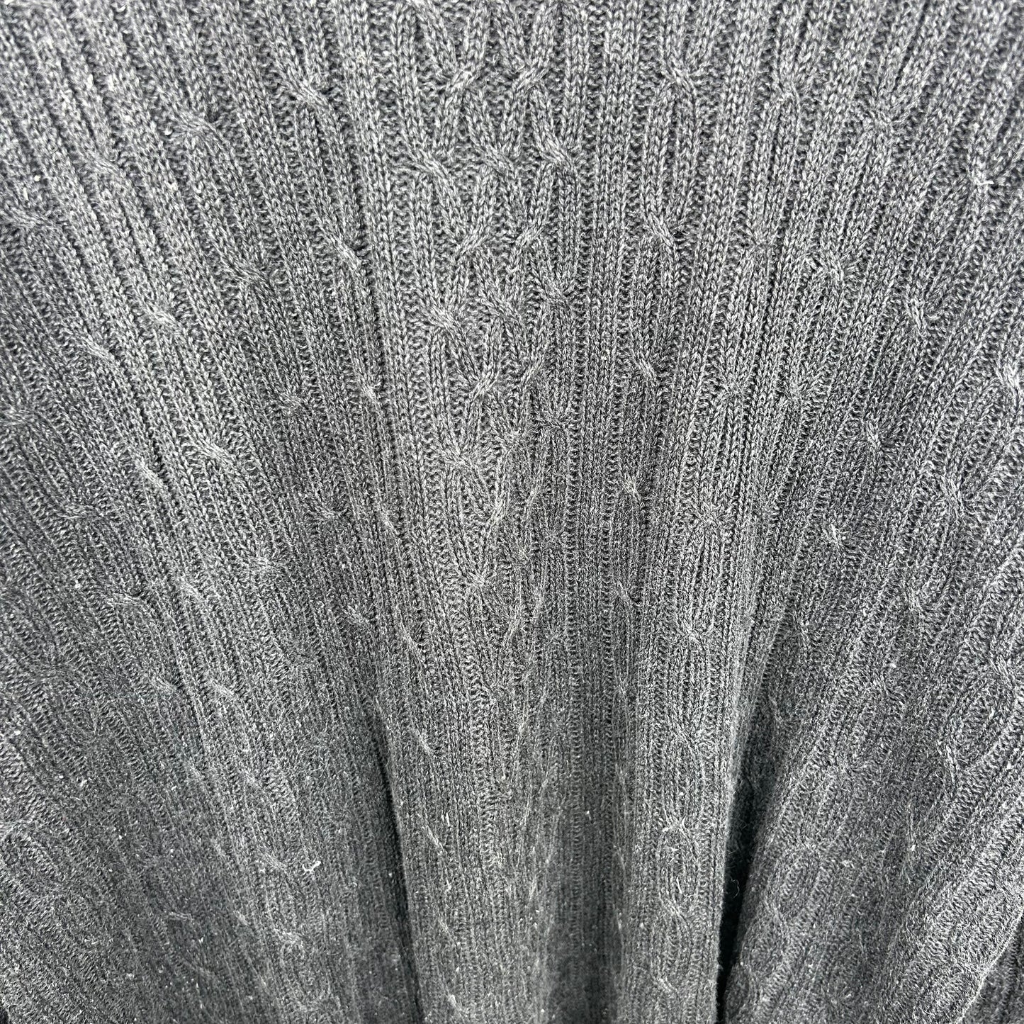 Vintage y2k Gray Tight Knit Extra-Long Sweater (L)