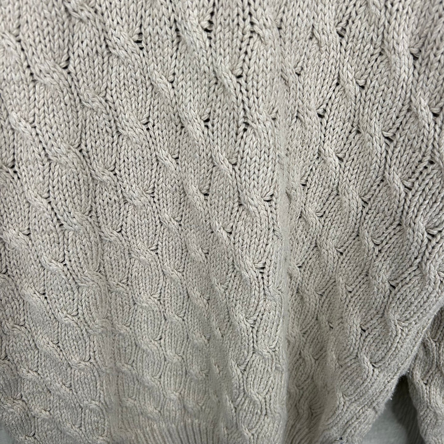 Vintage y2k Cream Tight Knit Sweater (M)