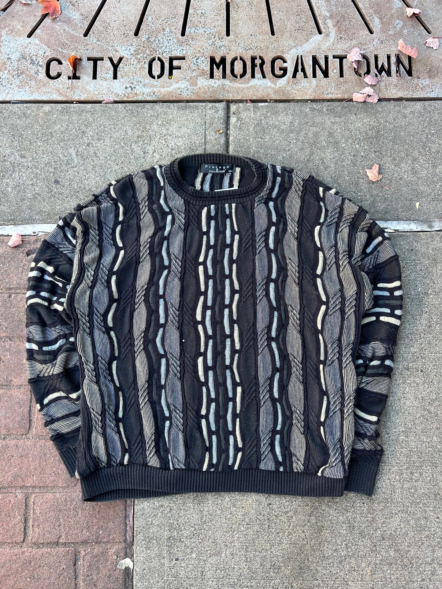 Vintage 90's 3D Knit Coogi Style Sweater (XL)