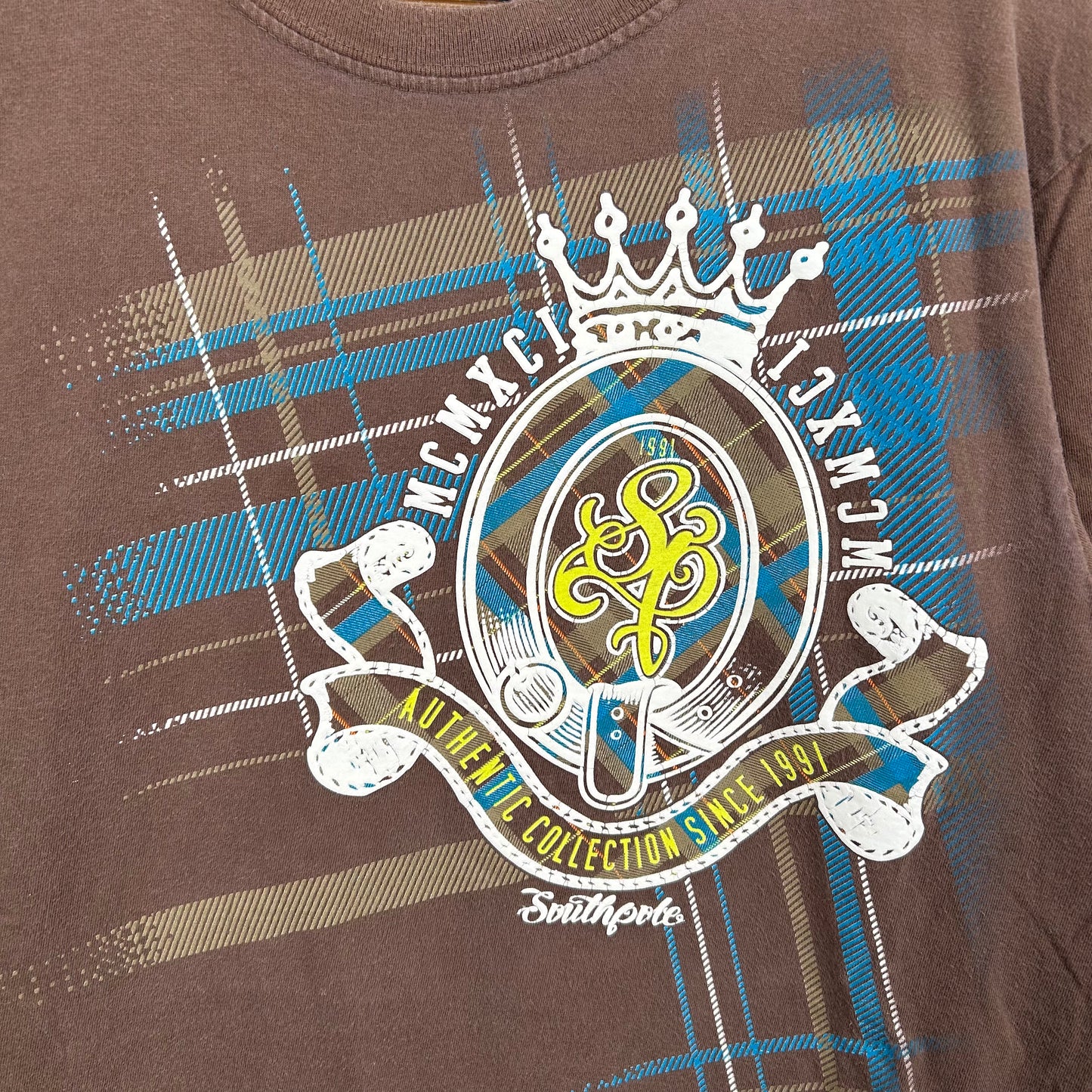 Y2K South Pole Crown Streetwear Tee (XL)