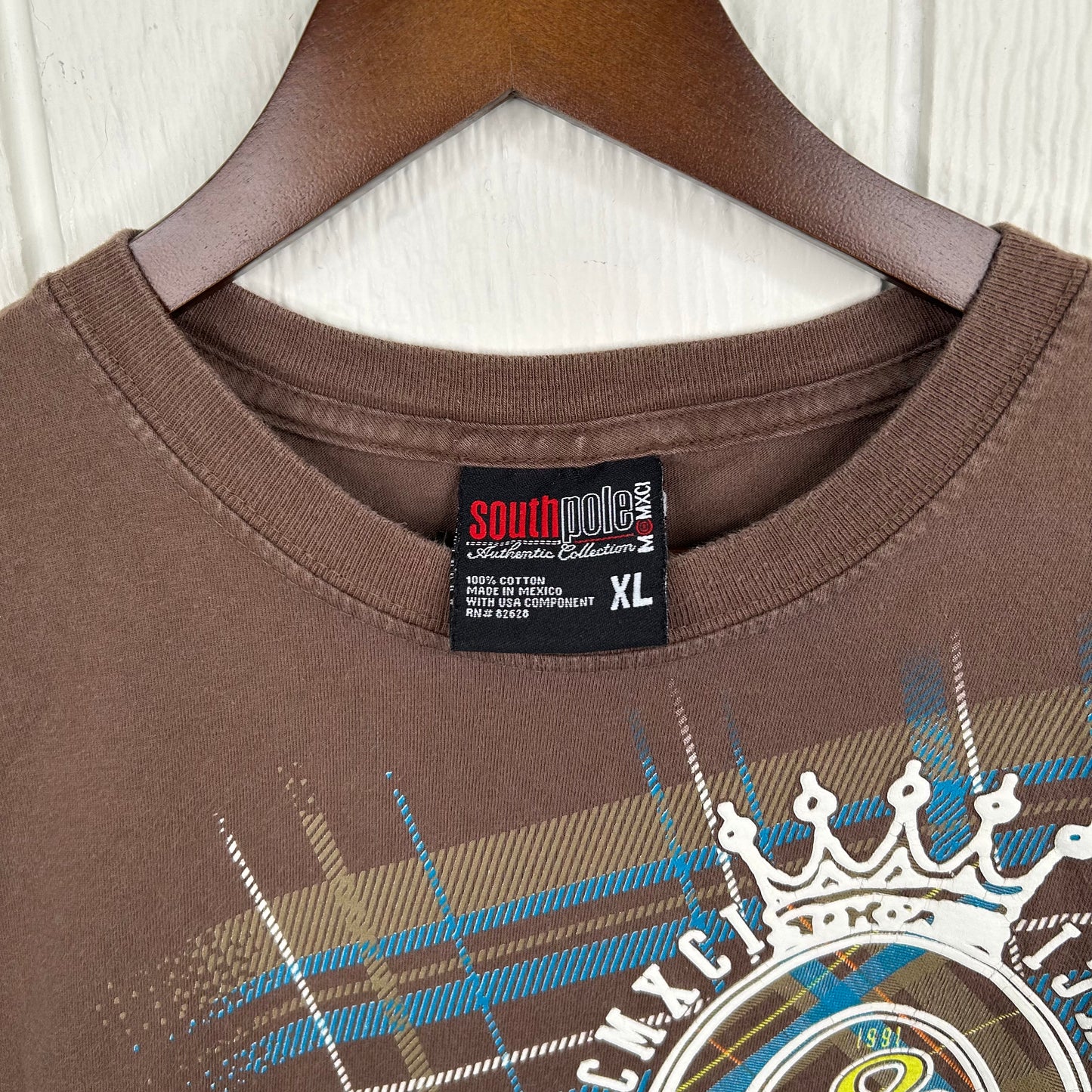 Y2K South Pole Crown Streetwear Tee (XL)