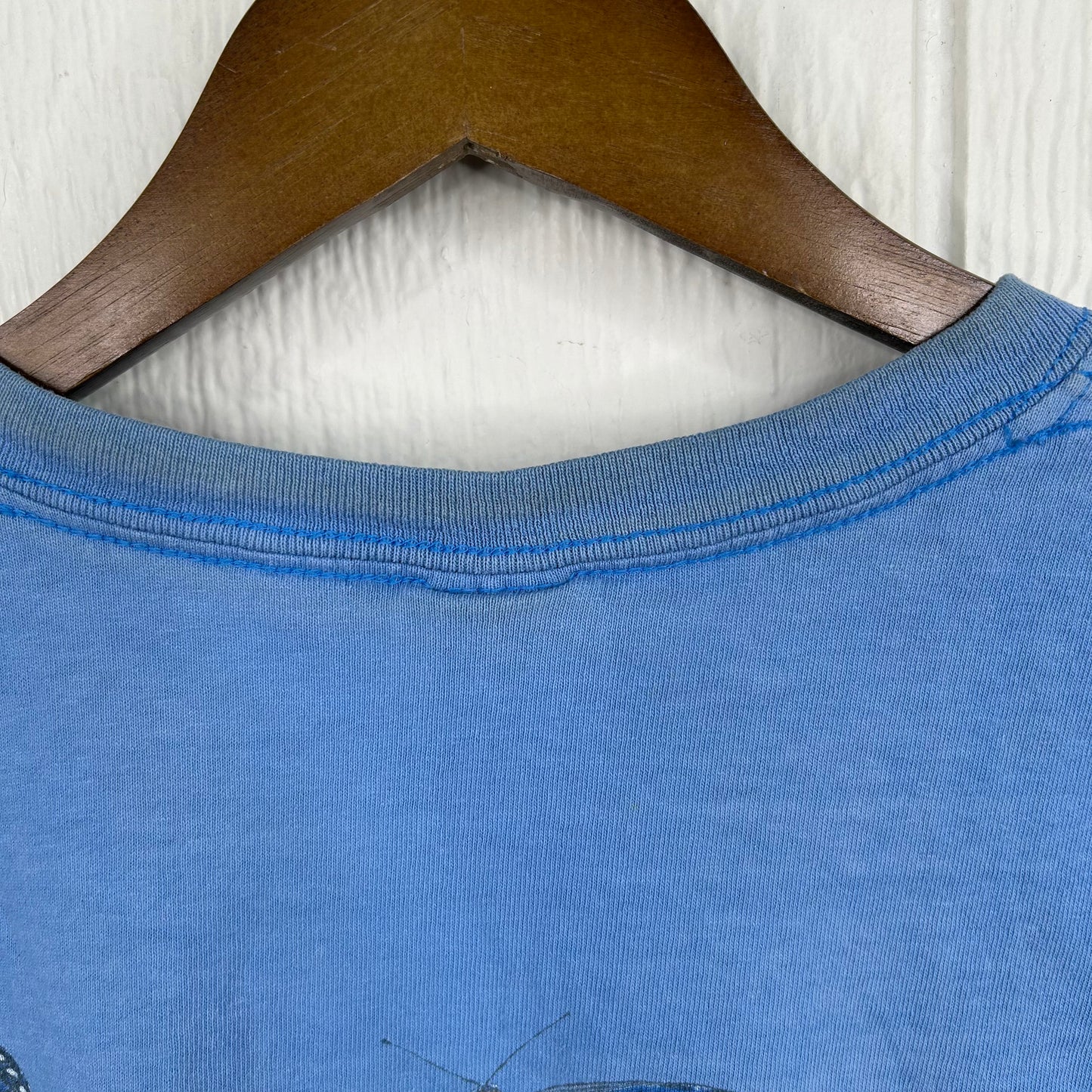 Vintage y2k Blue Butterfly Graphic Tee (XXL)
