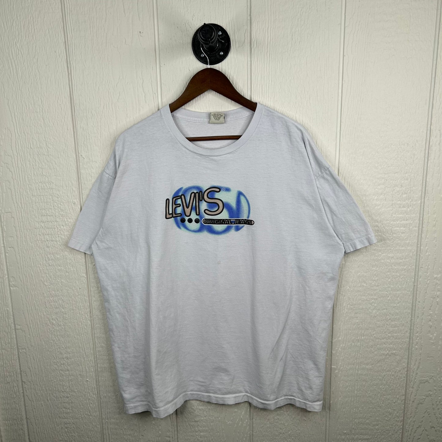 Vintage 90's Levi's Original Jeans Graphic Tee (XL)