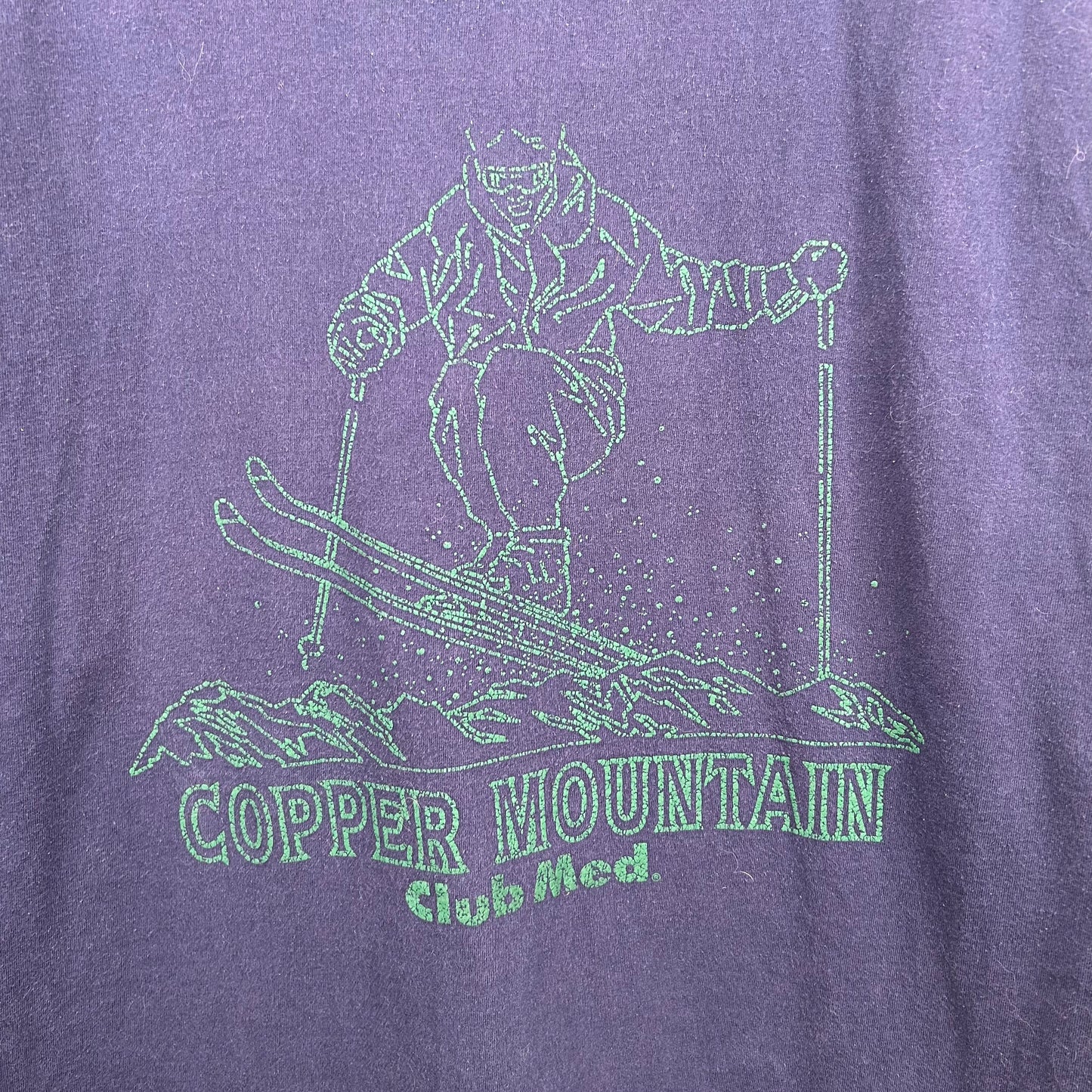 Vintage 90's Copper Mountain Club Med. Skiing Tee (XL)