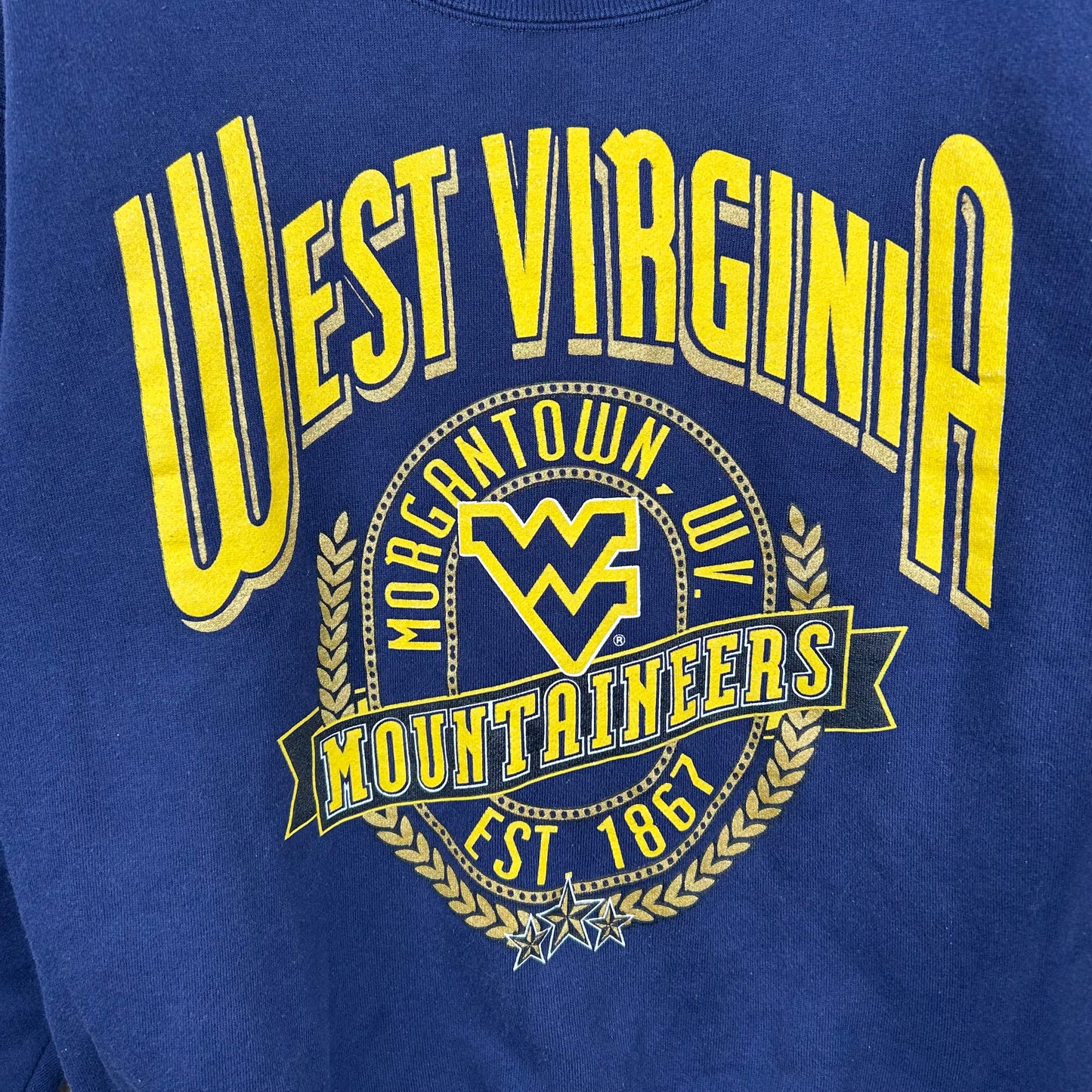 Vintage 90's West Virginia Mountaineers Graphic Crewneck (M)