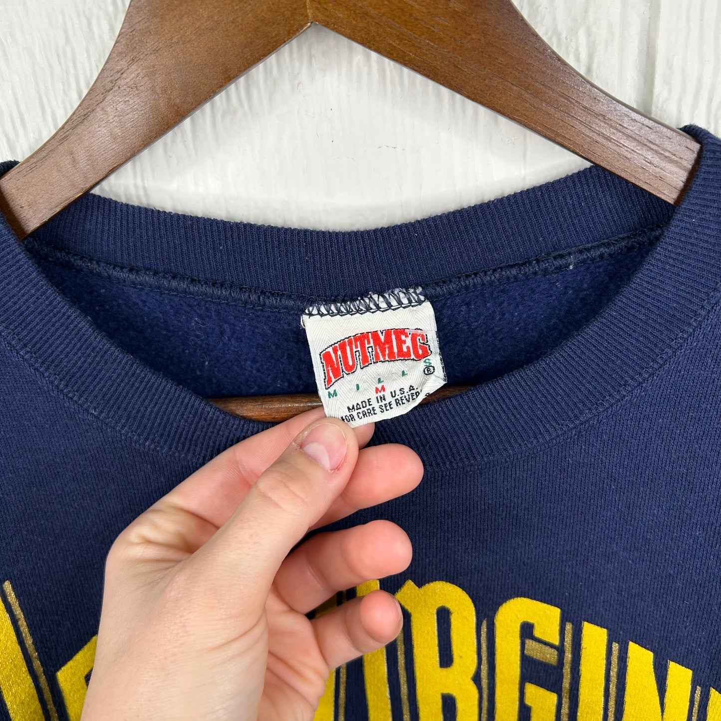 Vintage 90's West Virginia Mountaineers Graphic Crewneck (M)