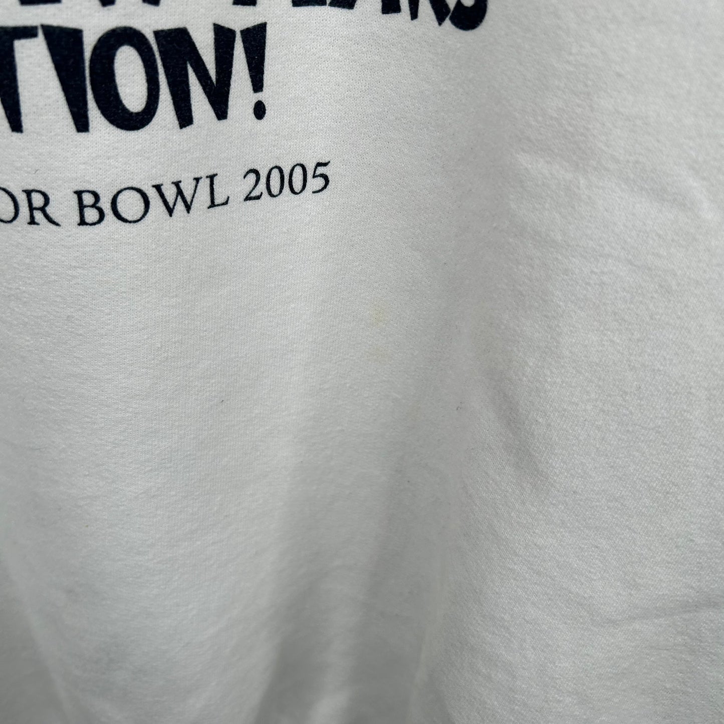 2005 WVU Football Pac-Man's New Years Resolution Graphic Crewneck (XL)