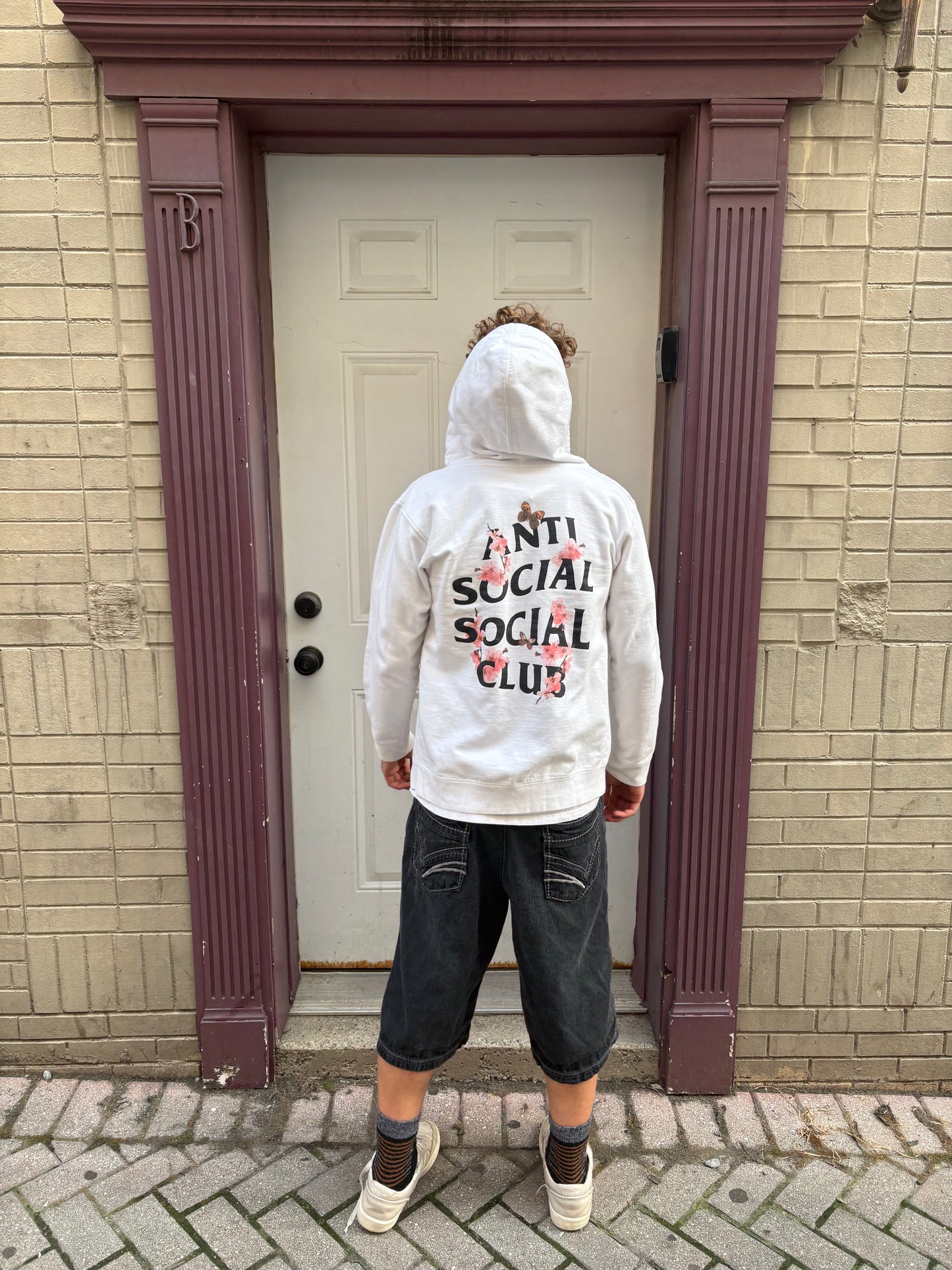 Modern 2016 Style Floral Anti Social Social Club Full-Zip Hoodie (S)