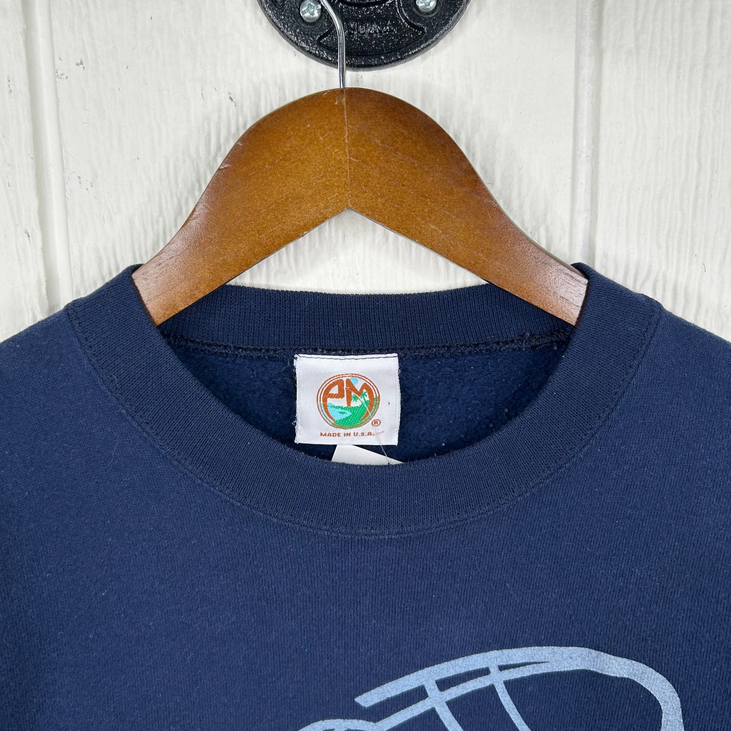 Vintage 90's WVU Mountaineers Football Graphic Crewneck (M)