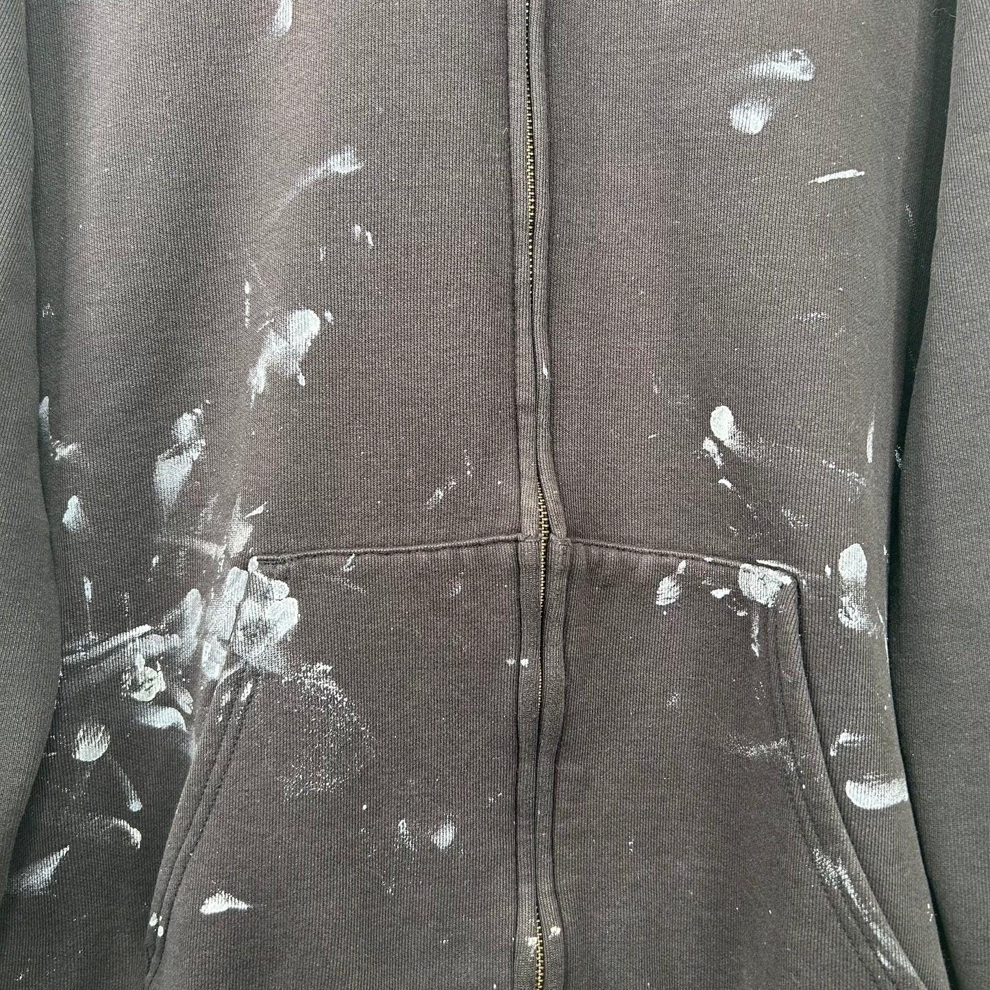 Vintage Thrashed Black Carhartt Zip-Up Hoodie (XL)