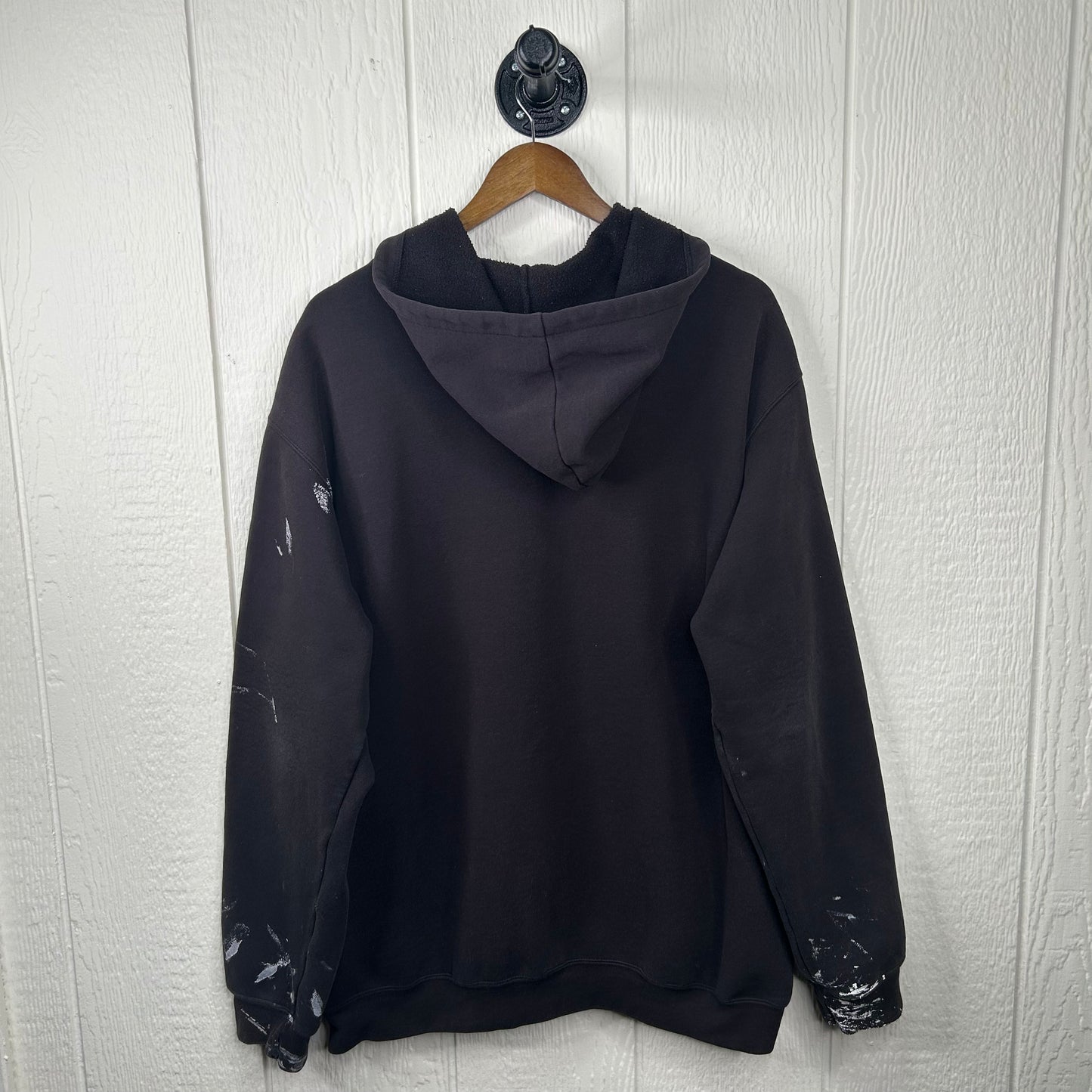 Vintage Thrashed Black Carhartt Zip-Up Hoodie (XL)