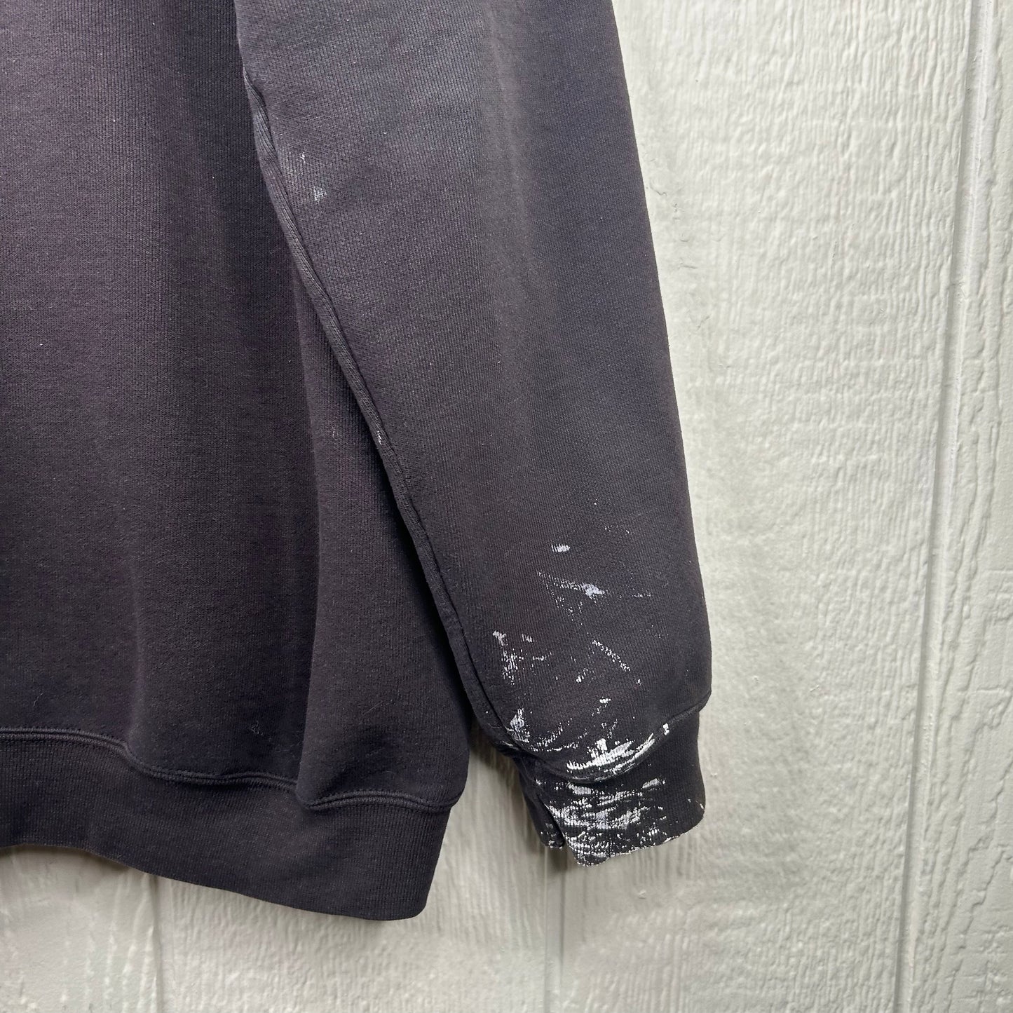 Vintage Thrashed Black Carhartt Zip-Up Hoodie (XL)