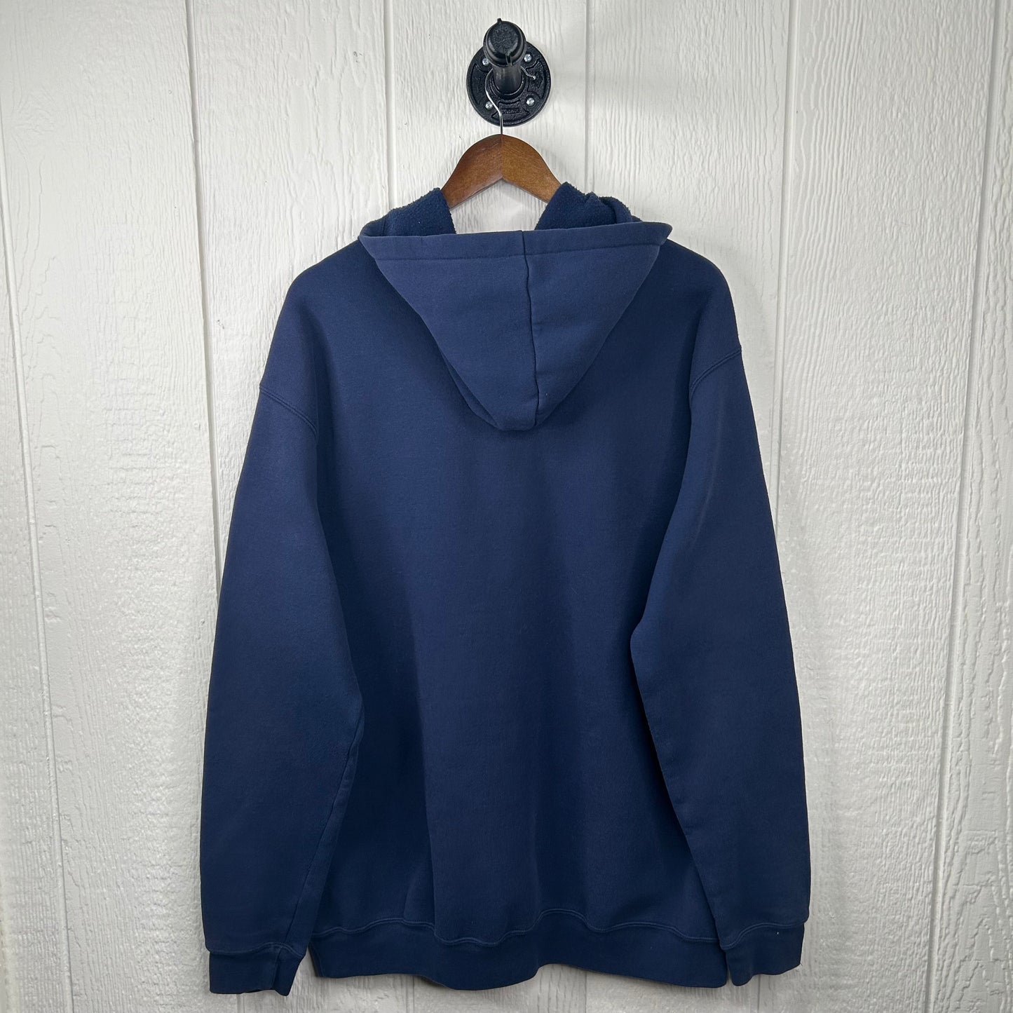 Vintage Navy Blue Heavy Weight Carhartt Hoodie (XL)