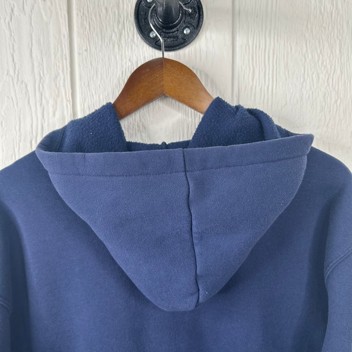 Vintage Navy Blue Heavy Weight Carhartt Hoodie (XL)