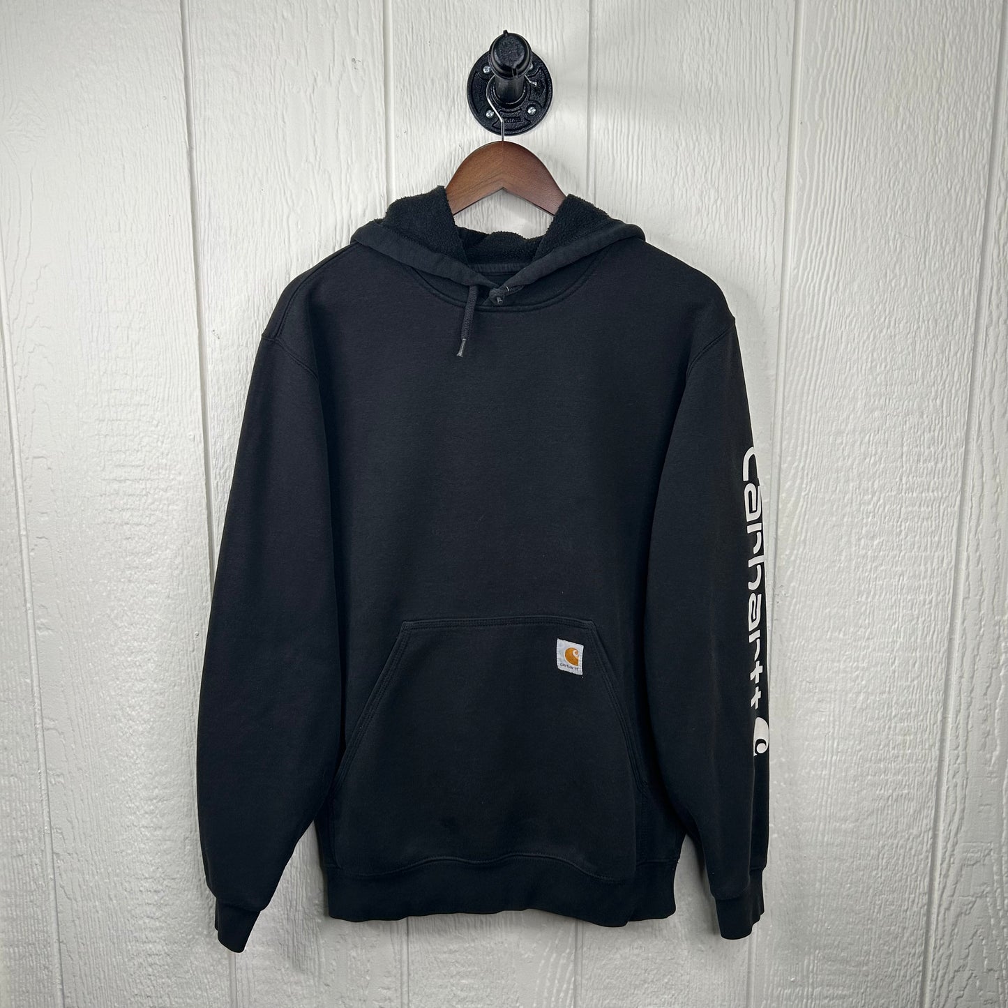 Y2K Black Heavy Weight Carhartt Hoodie (S)