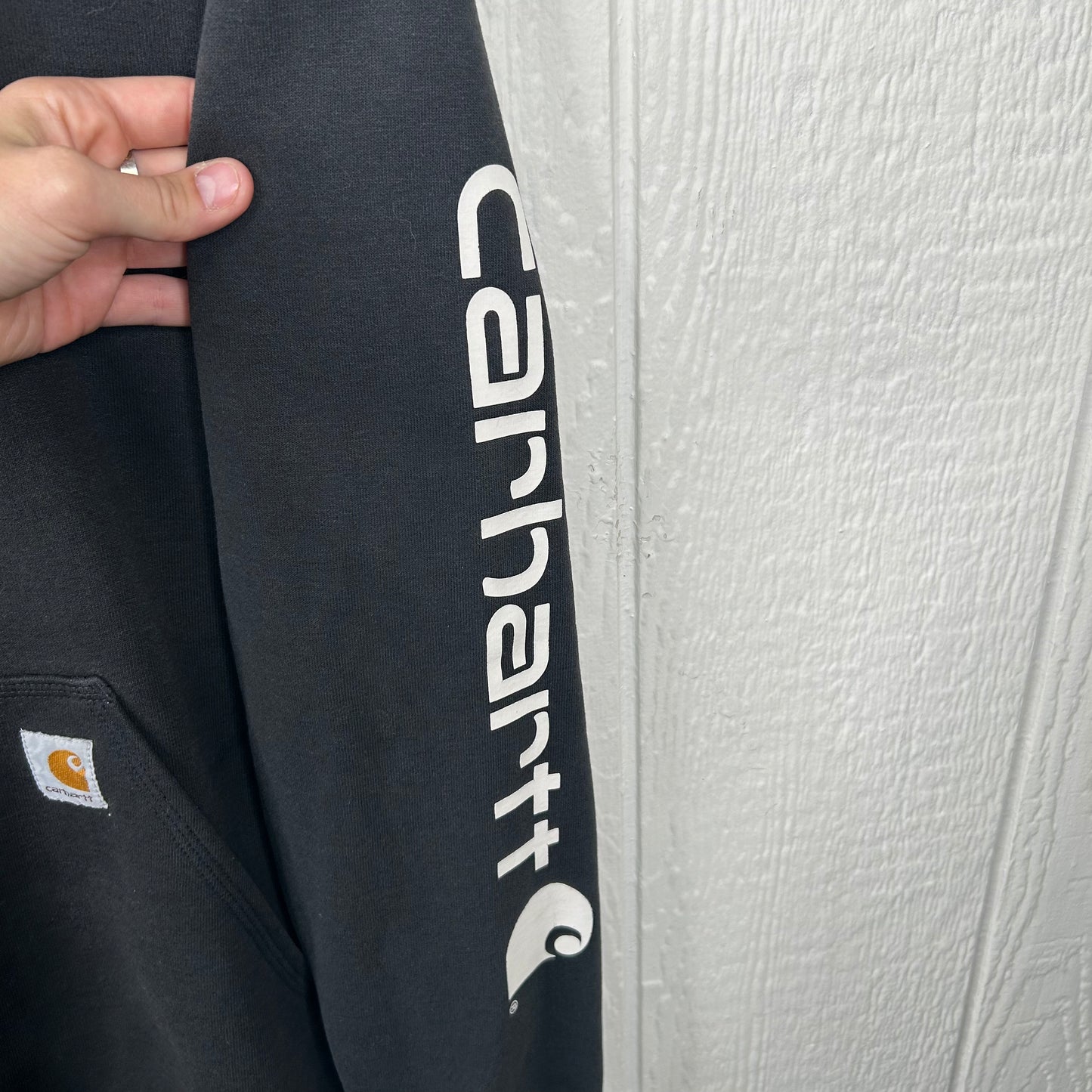 Y2K Black Heavy Weight Carhartt Hoodie (S)