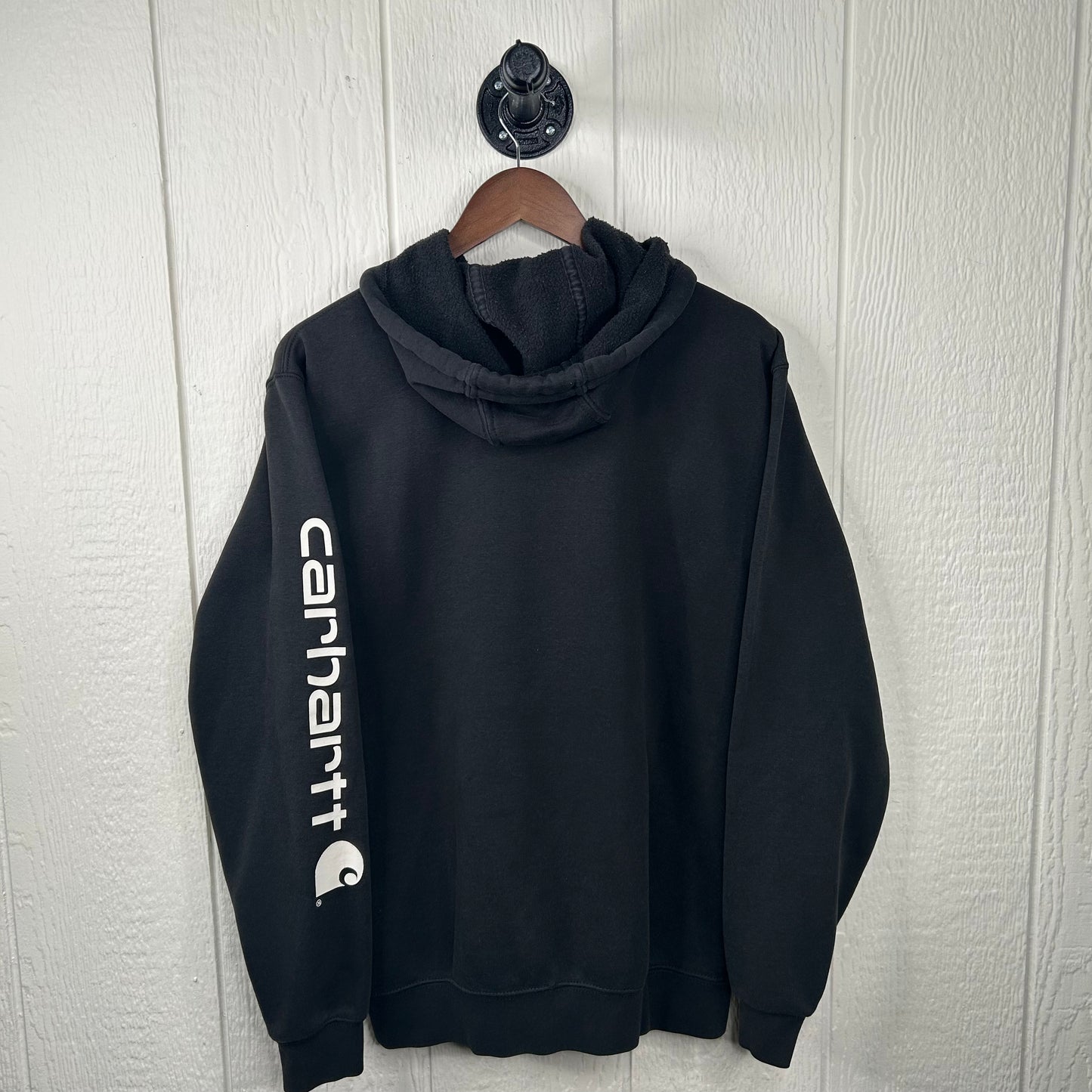 Y2K Black Heavy Weight Carhartt Hoodie (S)