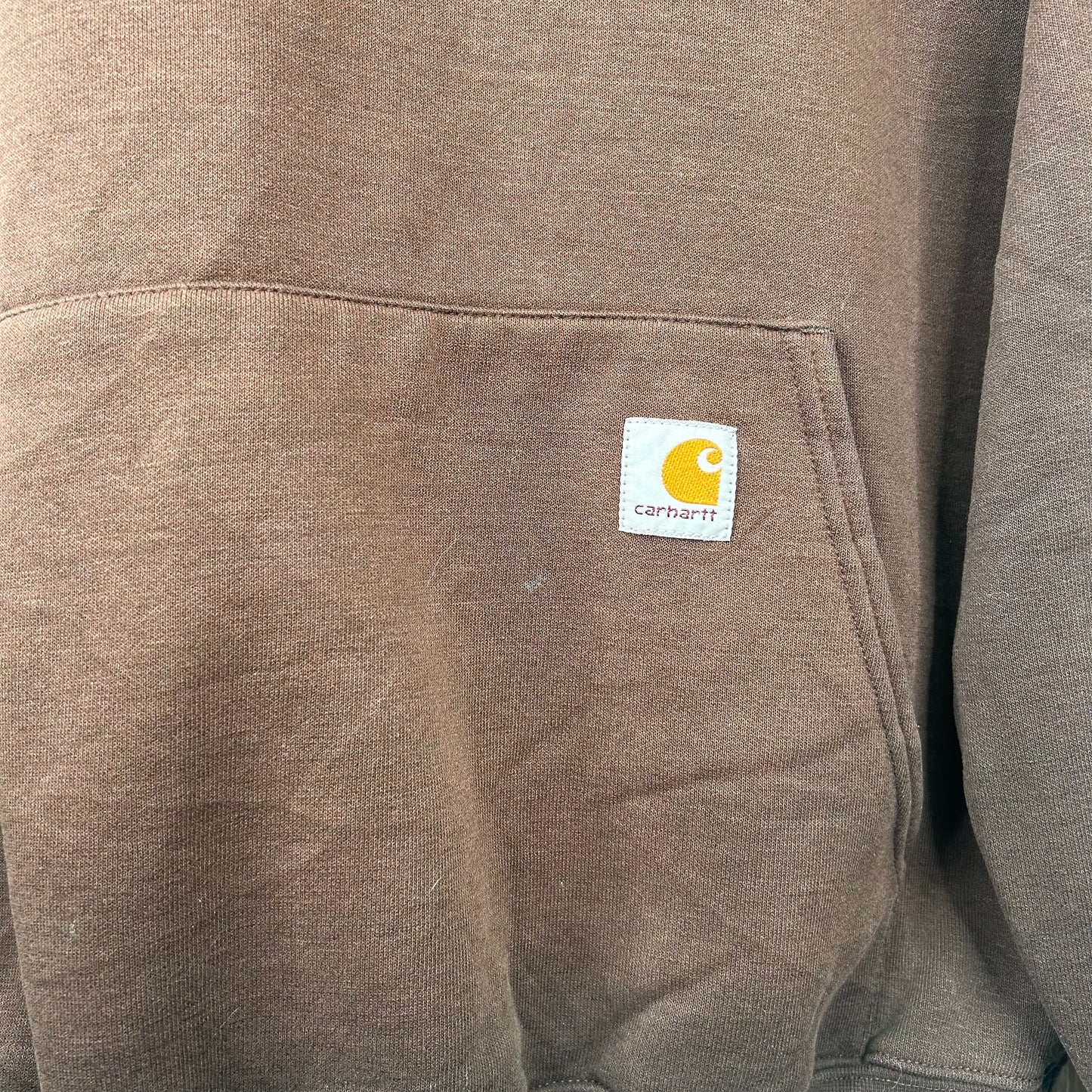 Y2K Faded Brown Carhartt Hoodie (M)
