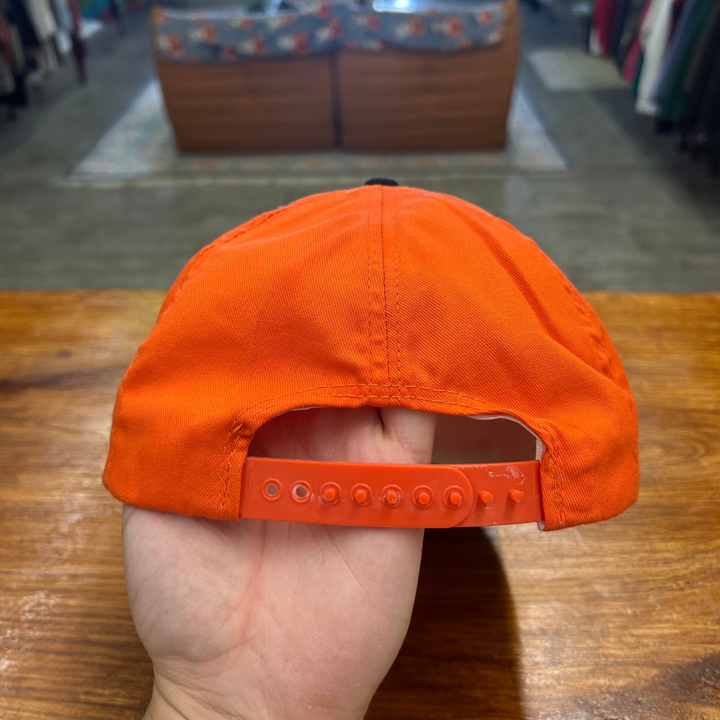 90's Embroidered West Virginia Orange Hat