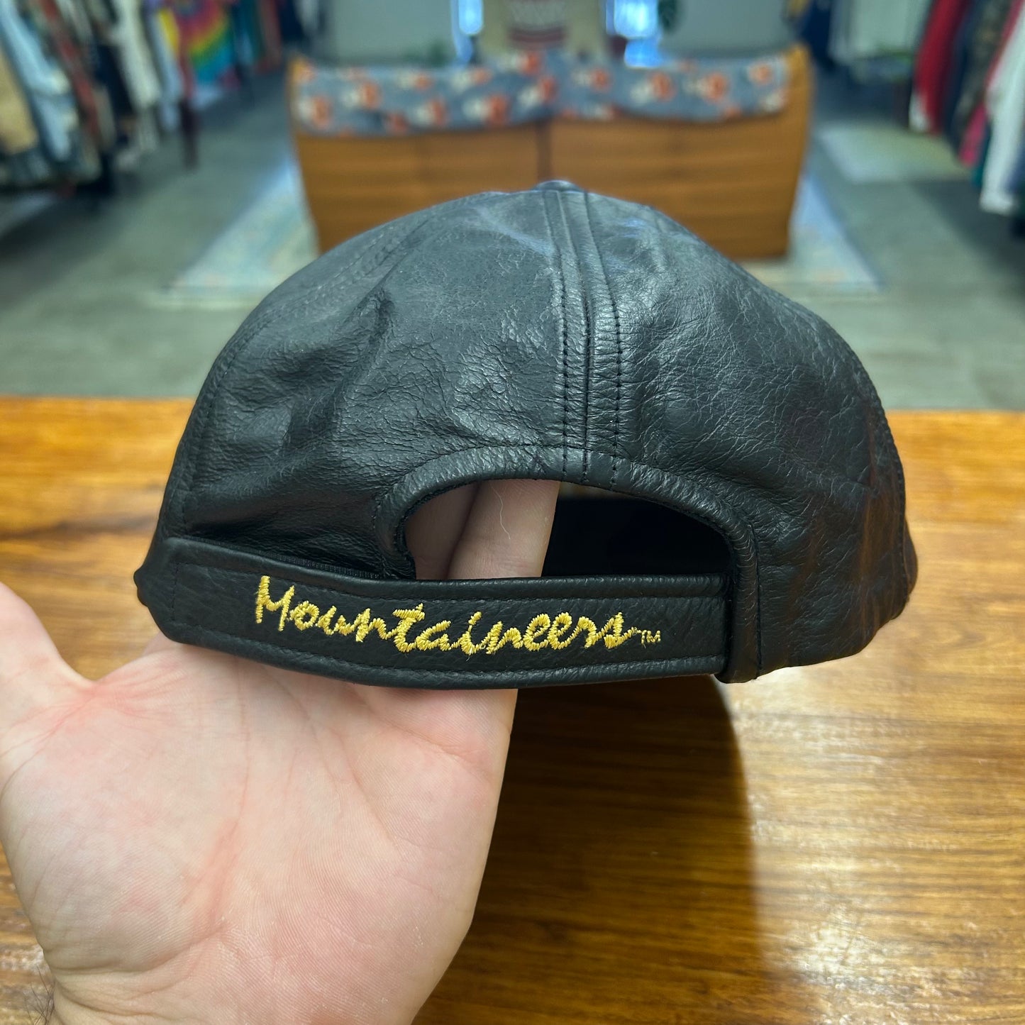 90's Coal Rush West Virginia Mountaineers Leather Hat