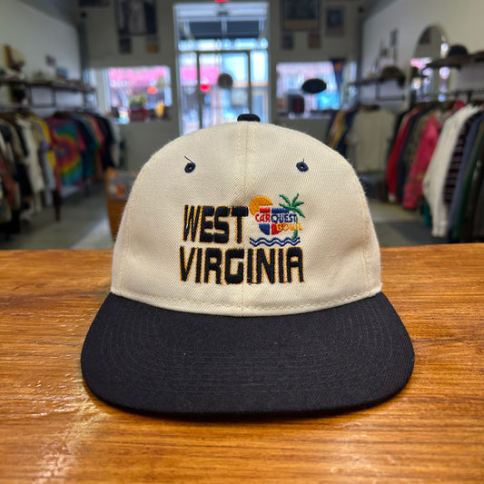 90's West Virginia Football Car Quest Bowl Hat