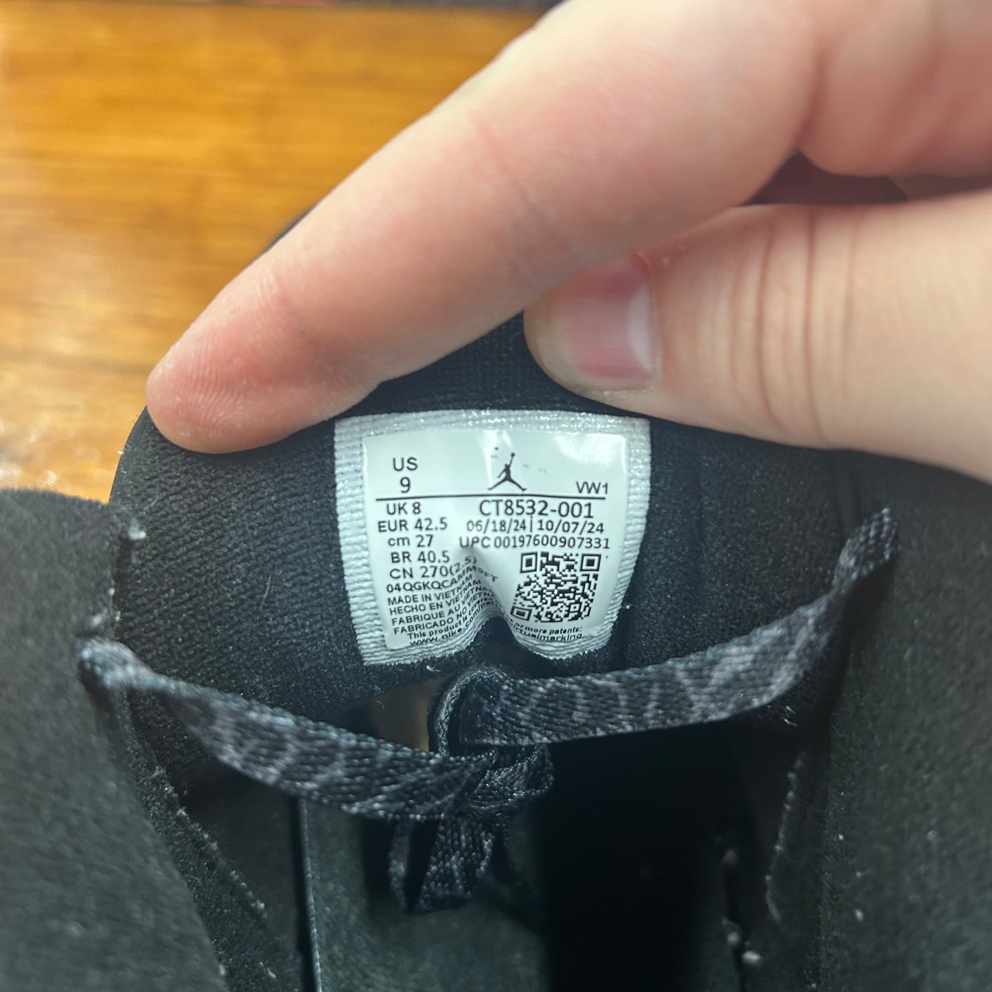 Jordan 3 Black Cat - 9M