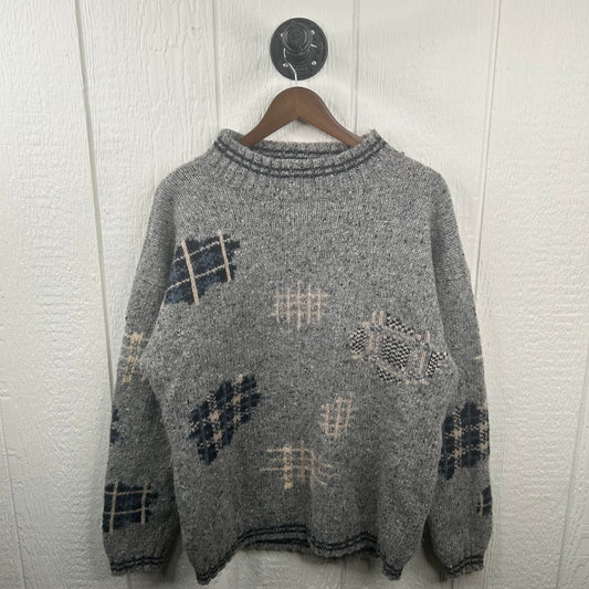 Vintage 80's Wool Gray Sweater (L)