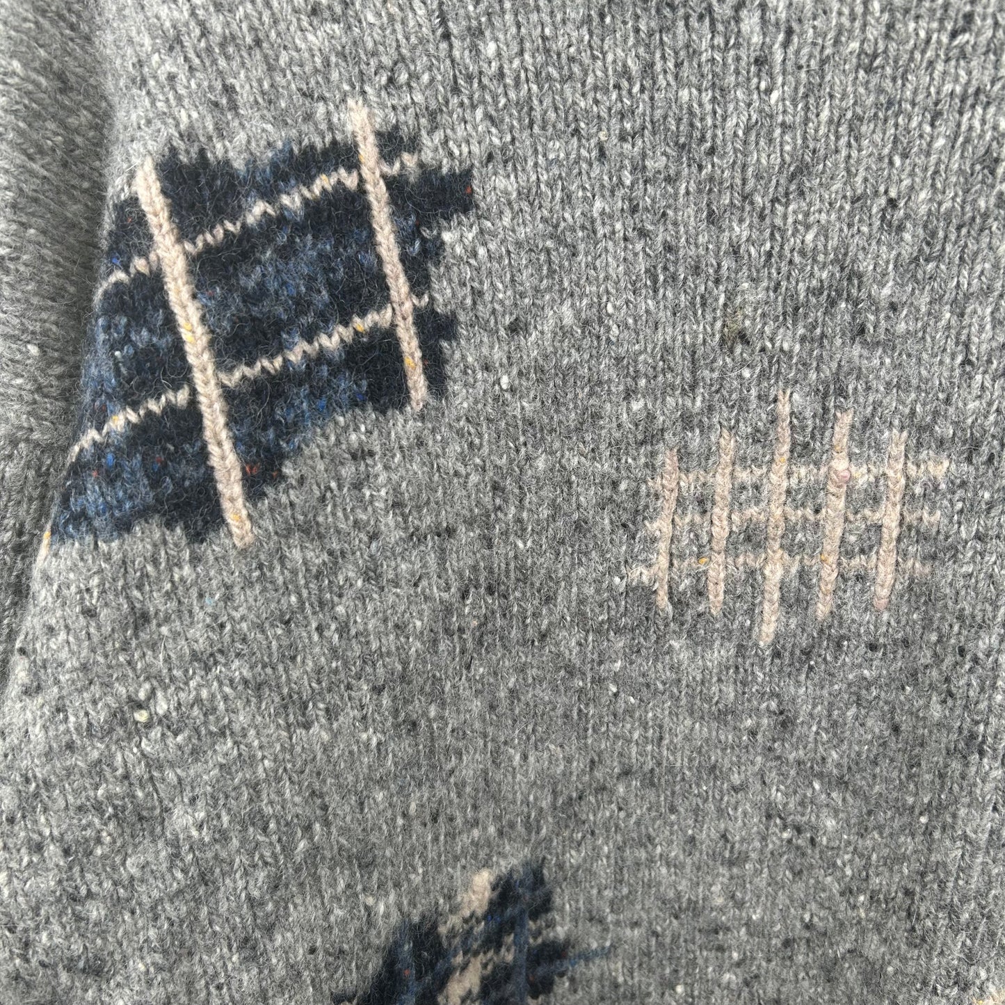 Vintage 80's Wool Gray Sweater (L)