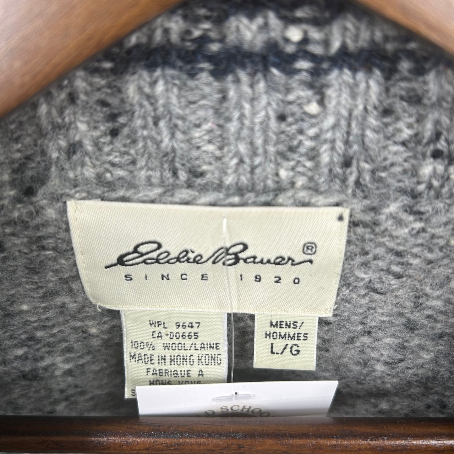 Vintage 80's Wool Gray Sweater (L)