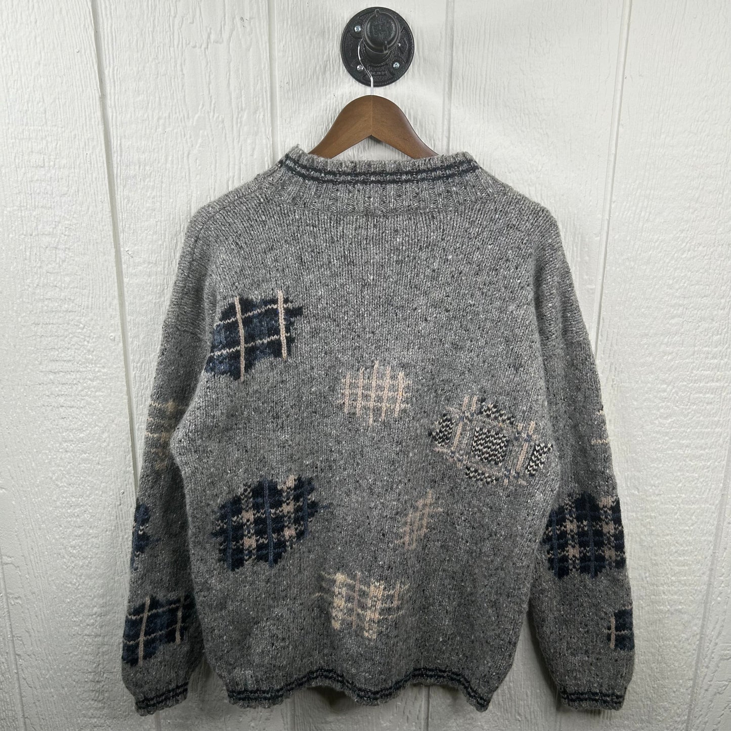 Vintage 80's Wool Gray Sweater (L)