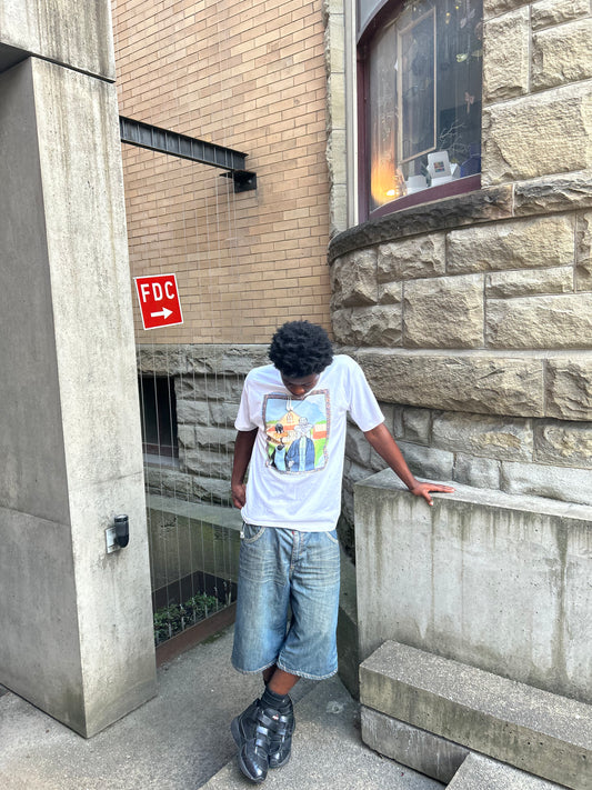 Vintage 90's American Gothic Bugs & Daffy Graphic Tee (XLT)
