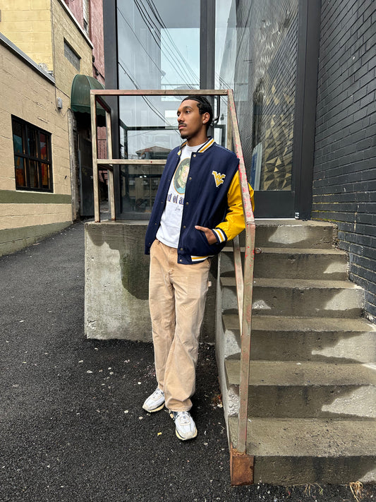 Vintage 90's West Virginia University Bomber Jacket (L)
